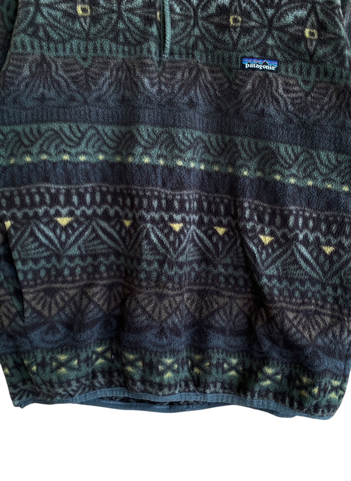 Patagonia Vintage Patagonia Synchilla Snap Button Navajo Fleece 1990s Size US S / EU 44-46 / 1 - 4 Thumbnail