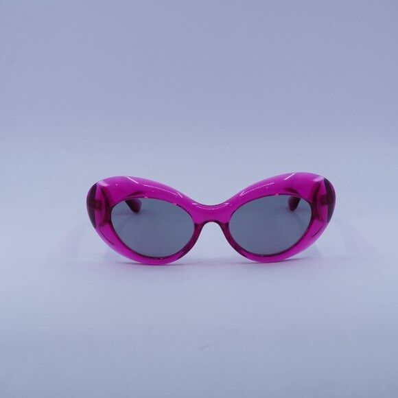 Versace Versace VE4456U 533487 Sunglasses Pink Oval Frame Size ONE SIZE - 4 Thumbnail