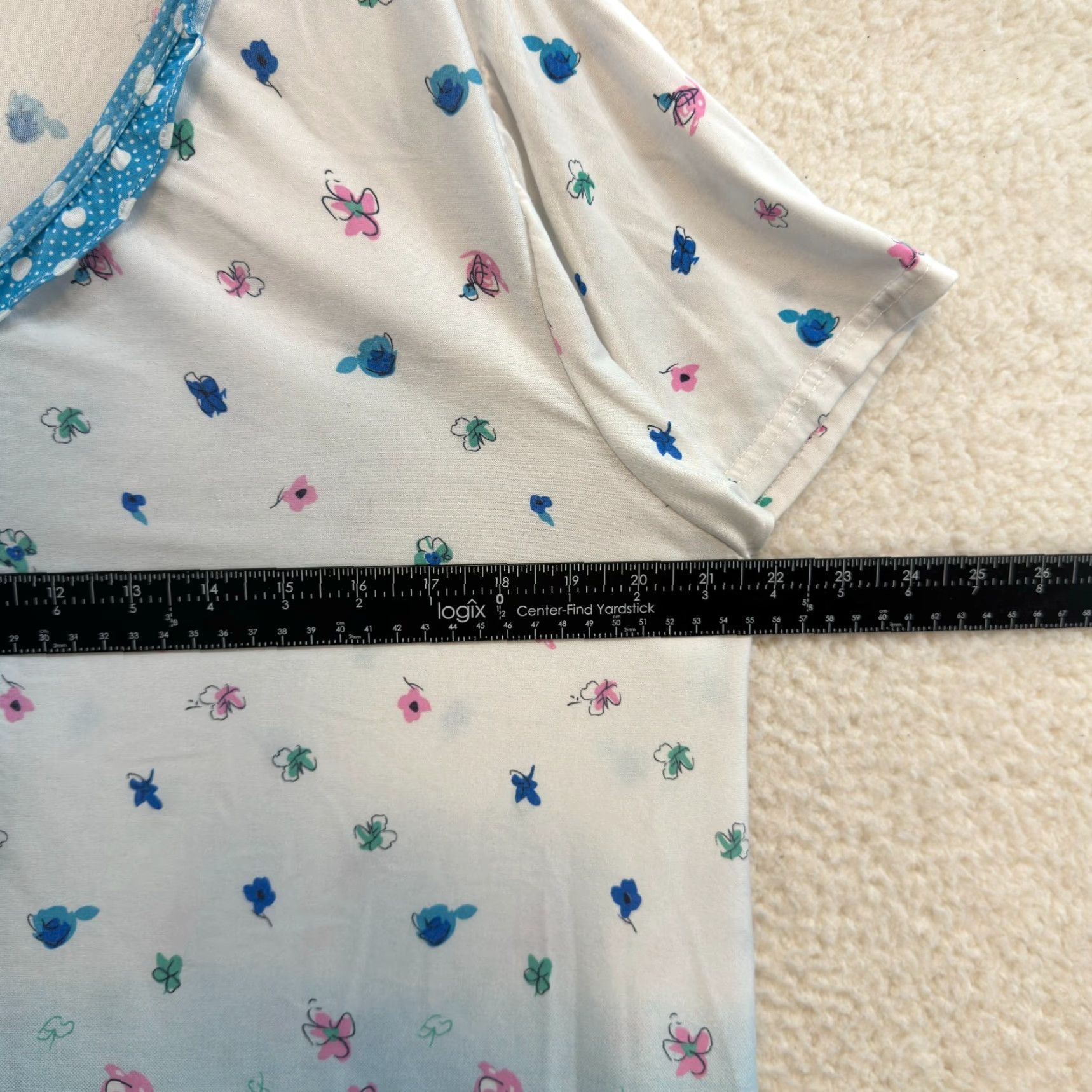 Vintage VINTAGE Betsy Nightgown Sleep Dress 1X Plus Size Blue Butterfly Floral Grandma Granny Dress Women Girls-? Size XL / US 12-14 / IT 48-50 - 5 Thumbnail