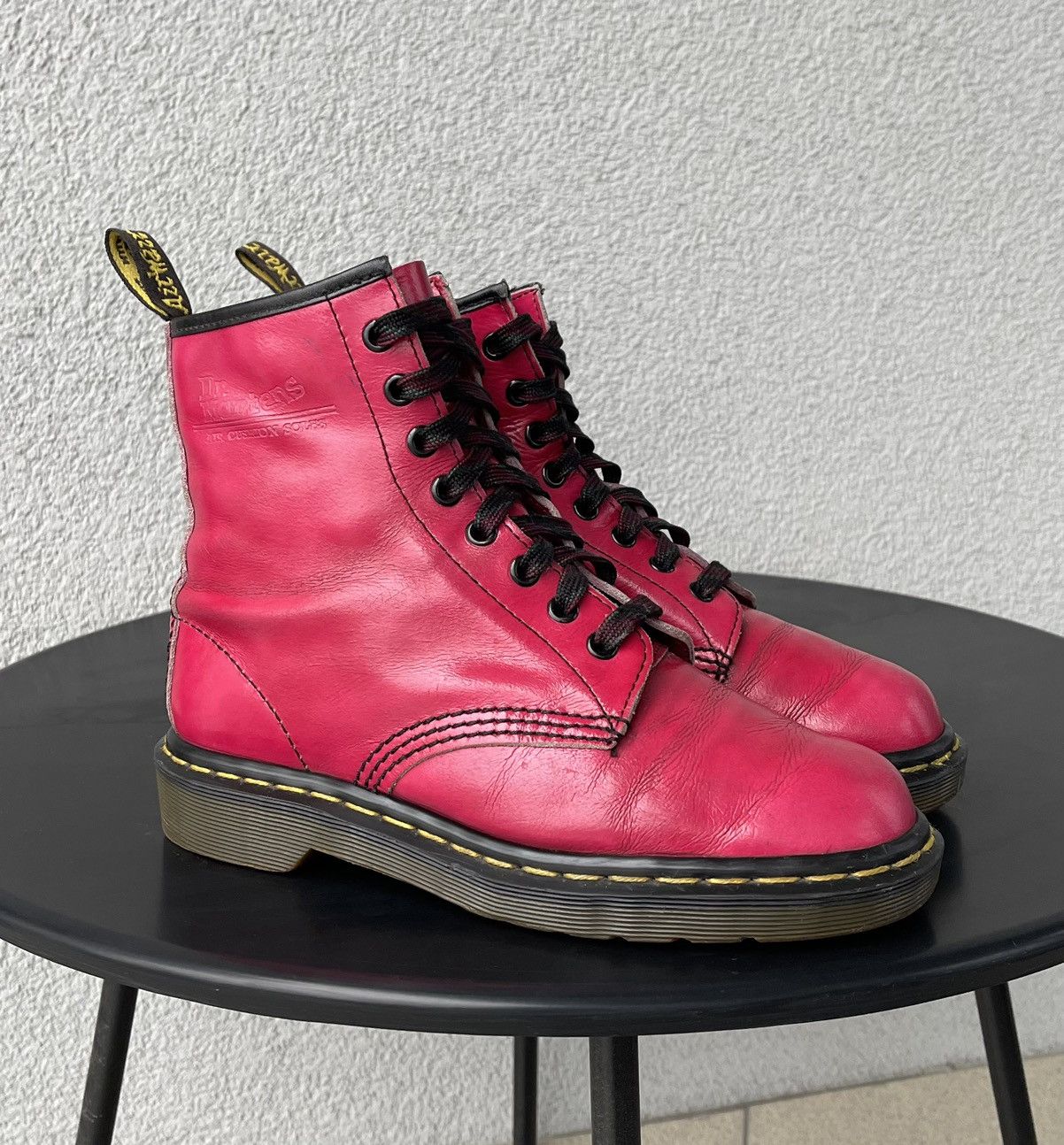 Vintage Vintage Dr Martens 1460 England Leather Boots Barbie Pink | Grailed