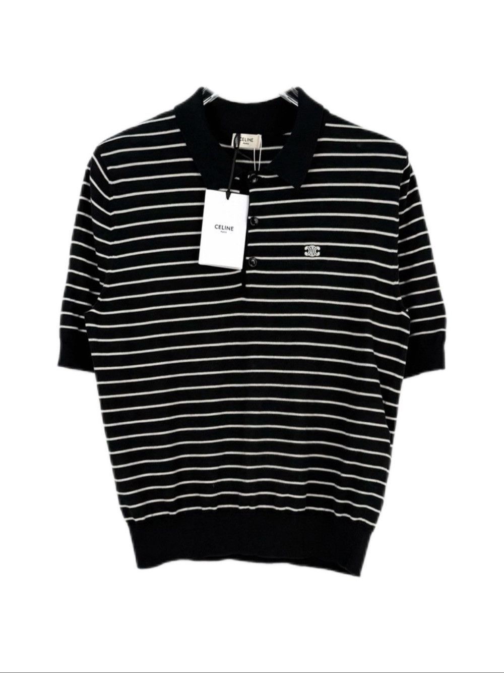 Celine CELINE Striped Polo Size S Size US S / EU 44-46 / 1 - 1 Thumbnail