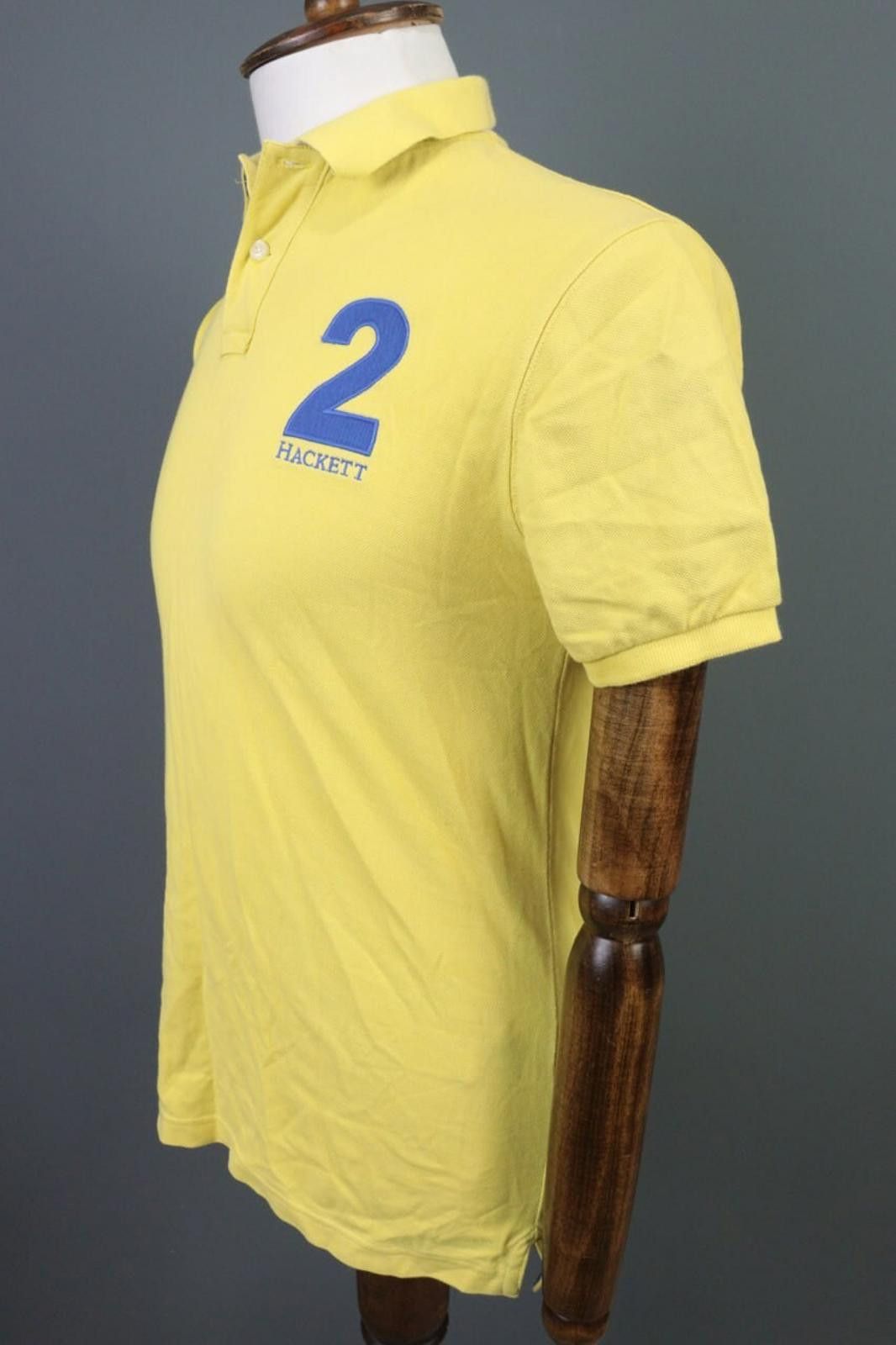Designer Hackett London Yellow Short Sleeve Polo Shirt Size S Size US S / EU 44-46 / 1 - 11 Thumbnail