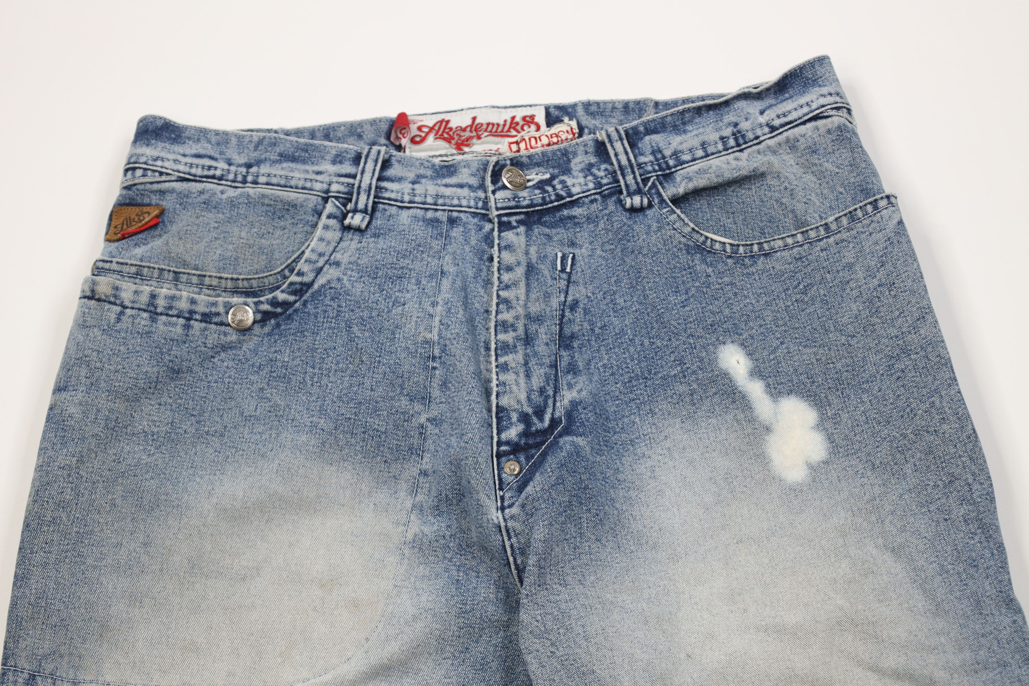 Vintage Vintage 90s Y2K Streetwear Baggy Wide Leg Denim Jeans Size US 34 / EU 50 - 2 Thumbnail