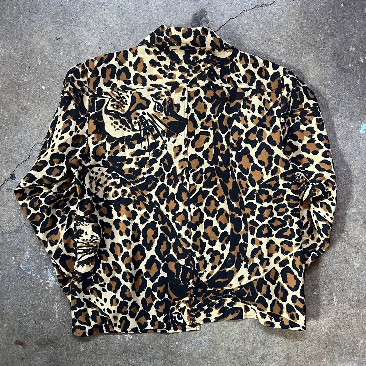 Saint Laurent Paris Saint Laurent FW 1986 Leopard Shirt Size US M / EU 48-50 / 2 - 2 Thumbnail