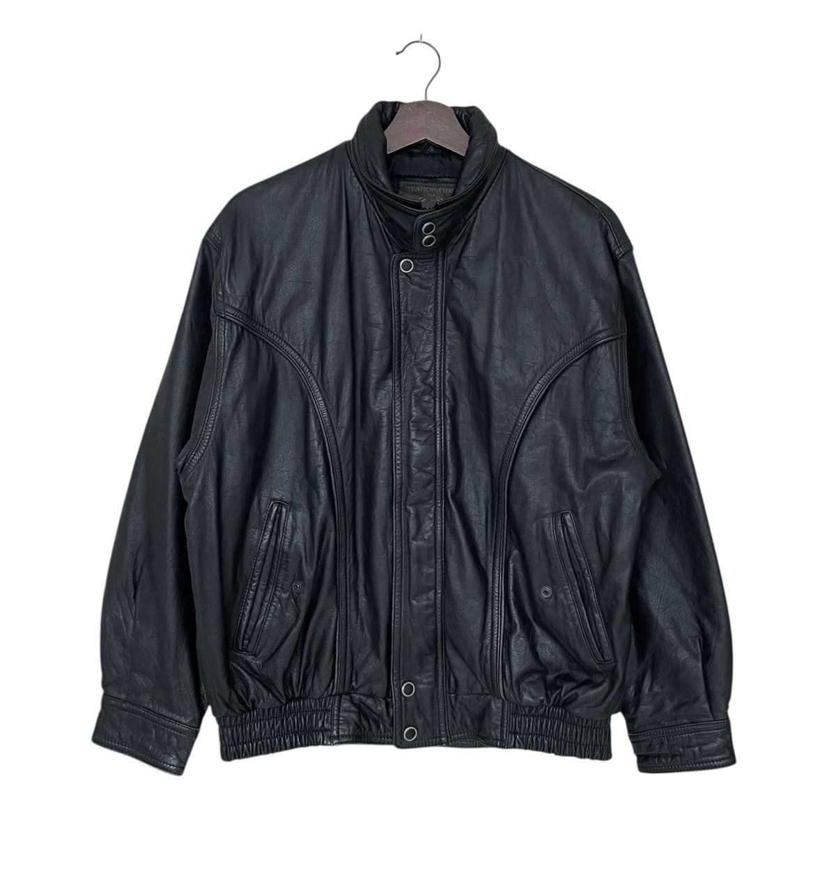 Branded Leather Vintage Japanese Brand Seahop Club Leather Jacket 1990s Size US M / EU 48-50 / 2 - 1 Thumbnail