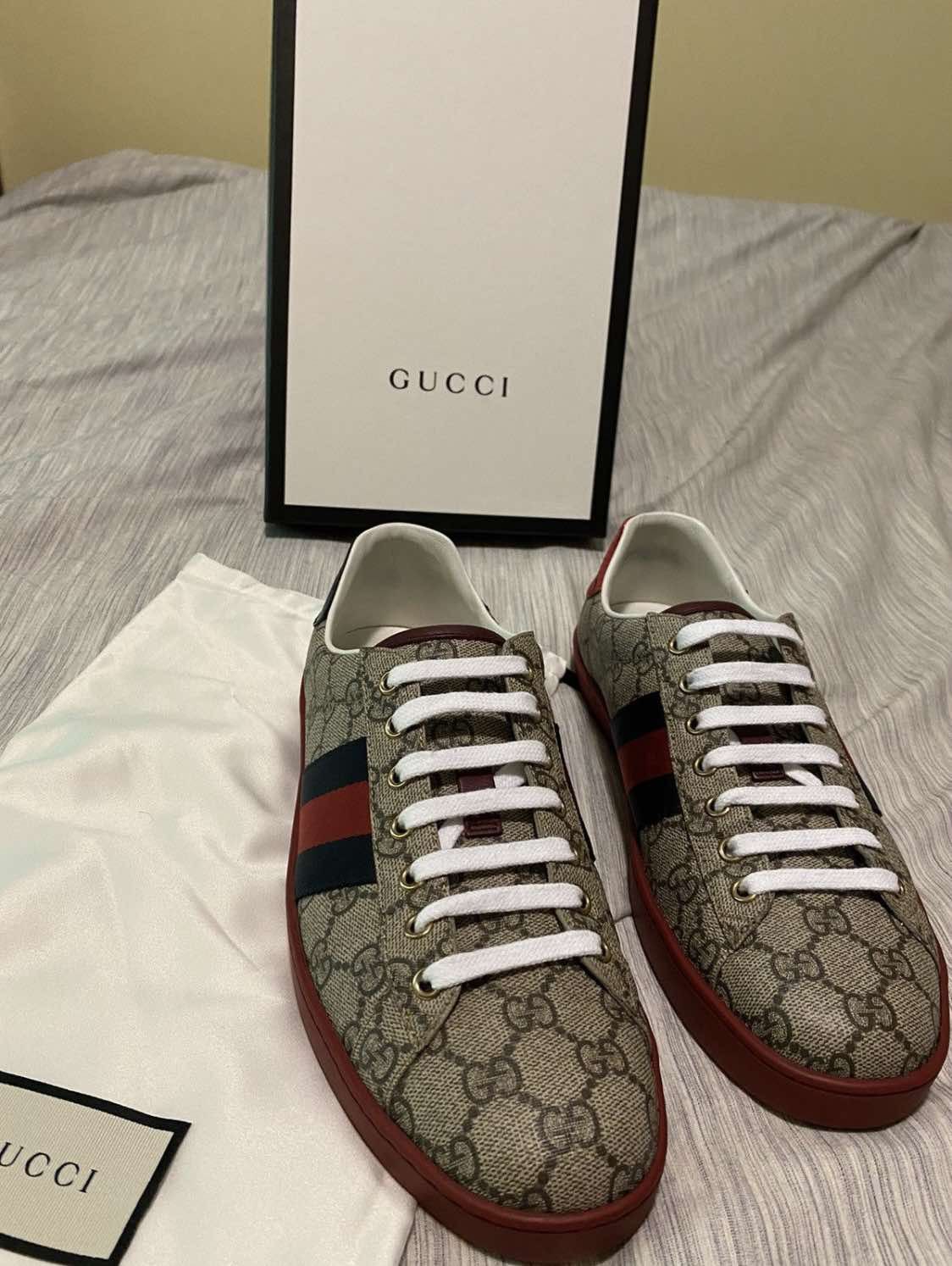 スニーカー GUCCI SNEAKER (791742AADM0 9110) Gucci Gucci Man Sneakers 791742AADM0 9110 Size UK 7.5 | Grailed