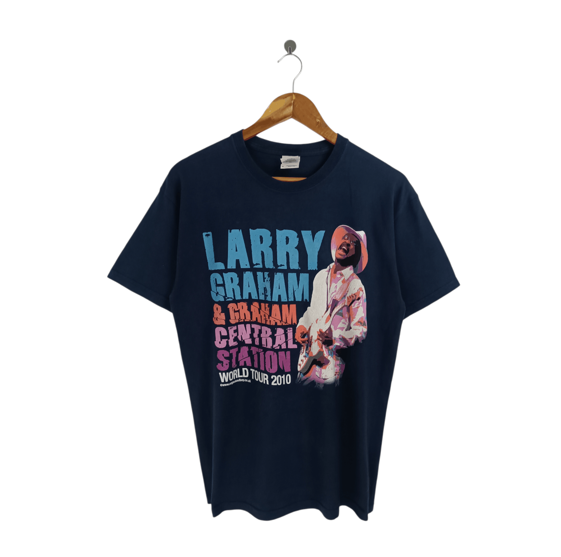 Band Tees VINTAGE 2010 LARRY GRAHAM WORLD TOUR SOUL FUNK aretha prince Size US M / EU 48-50 / 2 - 1 Thumbnail