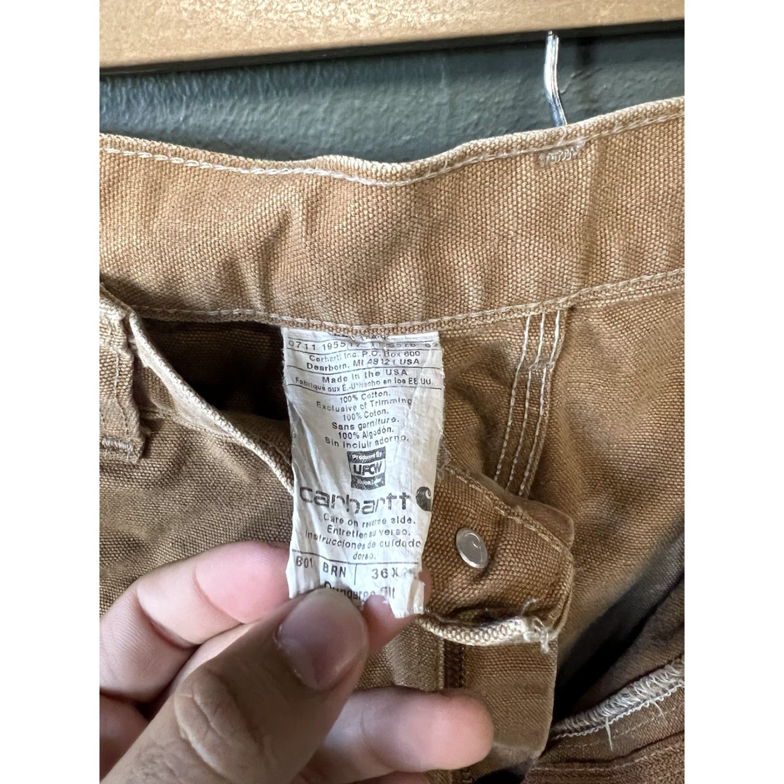 Carhartt Wip Vtg Carhartt B01 Double Front Knee Pants USA MADE Loose Fit Men’s Size 36 x 28 Size US 36 / EU 52 - 3 Thumbnail