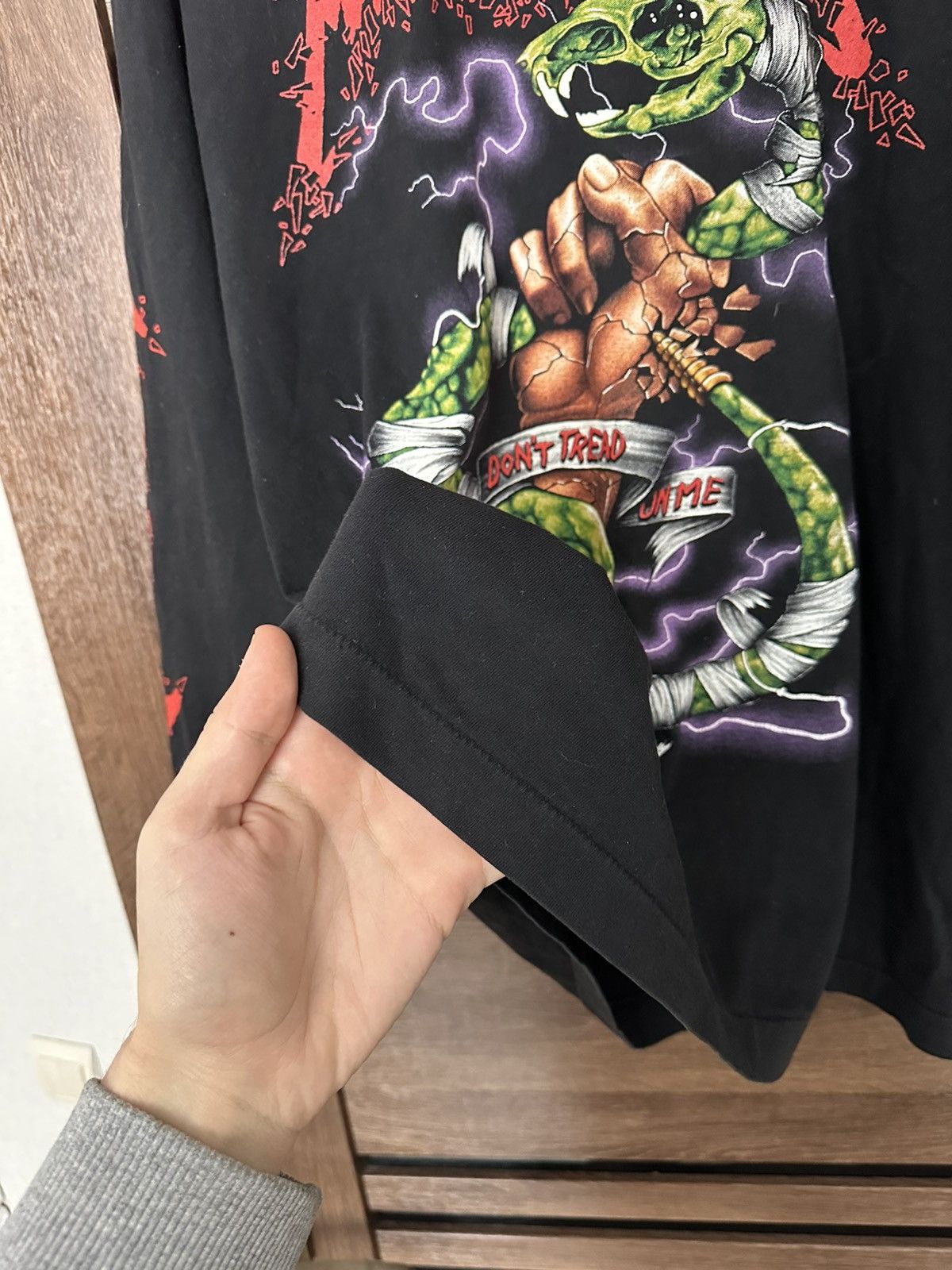 Metallica Metallica Tread On Vintage Band T-Shirt Tee Long Sleeve 90s Size US L / EU 52-54 / 3 - 9 Thumbnail