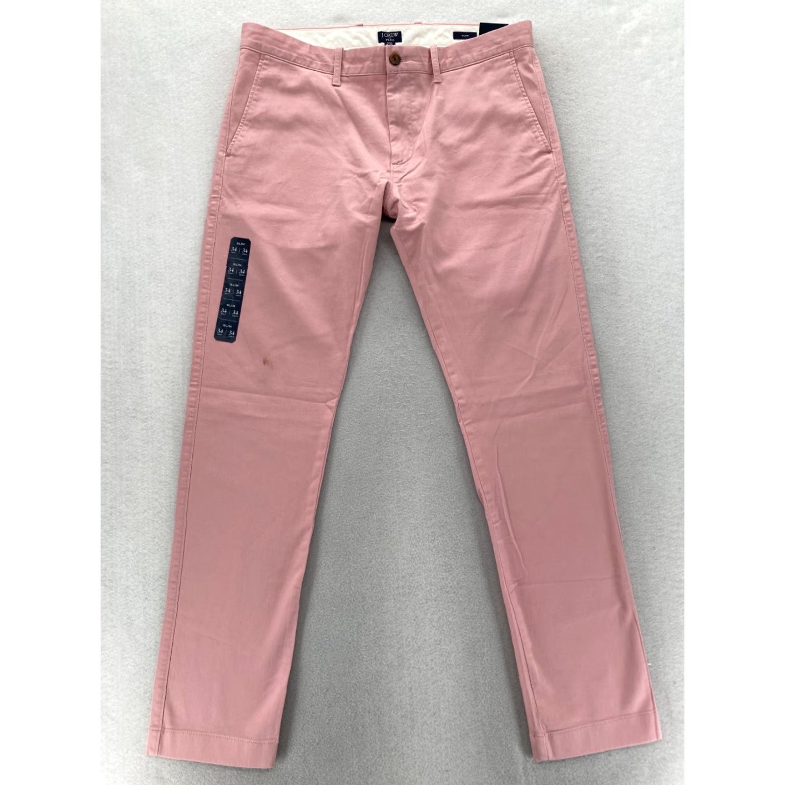 J.Crew J.Crew Flex Pants Mens 34x34 Slim Fit Pink Stretch Preppy Chino Casual Travel Size US 34 / EU 50 - 2 Thumbnail