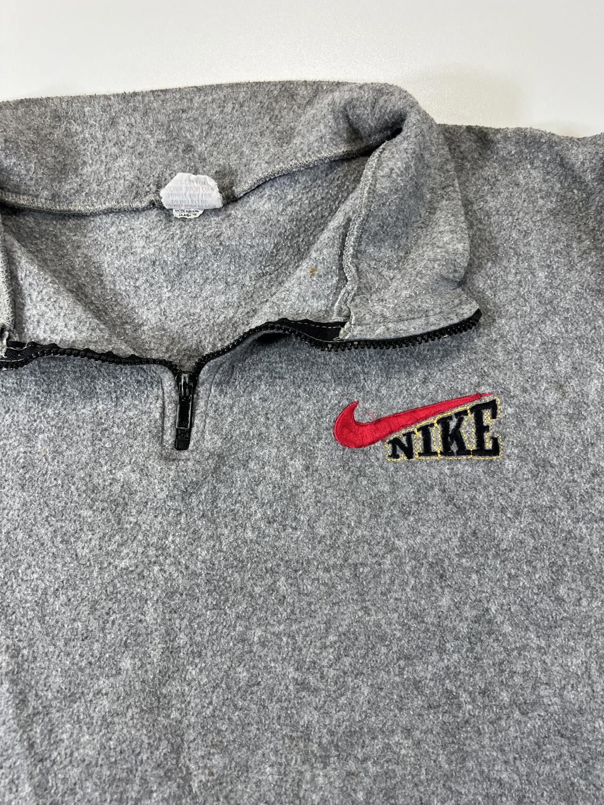 Nike Nike Grey Half-Zip Fleece Pullover Sweatshirt Size US M / EU 48-50 / 2 - 1 Thumbnail