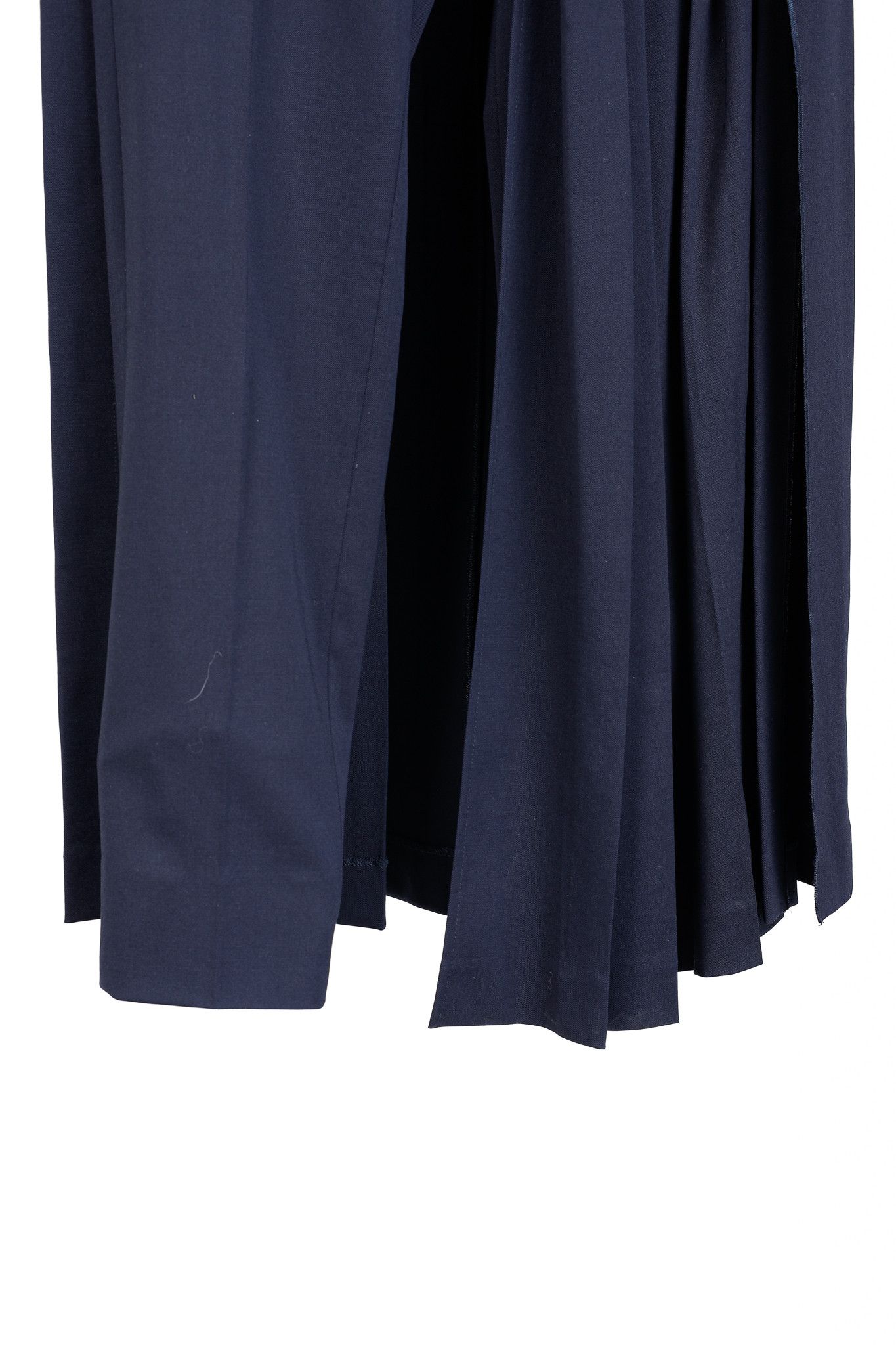 Dsquared2 DSquared2 AW/16 Navy Wool-Blend Pleated-Skirt Pants Size 32" / US 10 / IT 46 - 6 Thumbnail