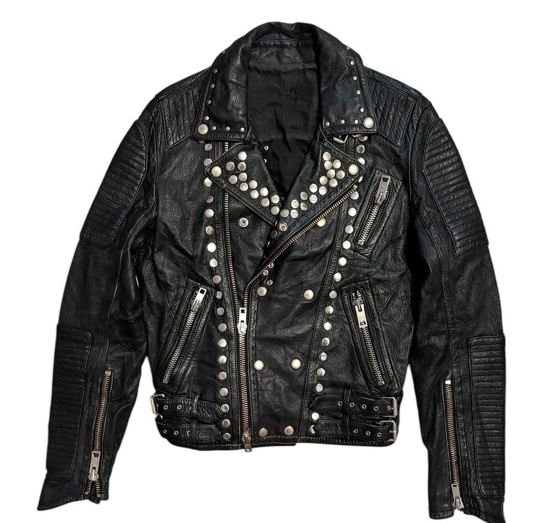 If Six Was Nine × Japanese Brand × Le Grande Bleu (L.G.B.) Japanese studded biker Leather jacket Size US M / EU 48-50 / 2 - 2 Thumbnail
