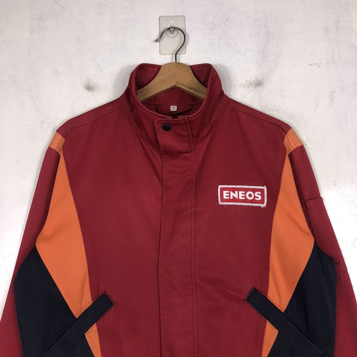 Japanese Brand 📌VINTAGE RACING WORKER JACKET ENEOS BIG LOGO SPELL OUT Size US M / EU 48-50 / 2 - 5 Thumbnail