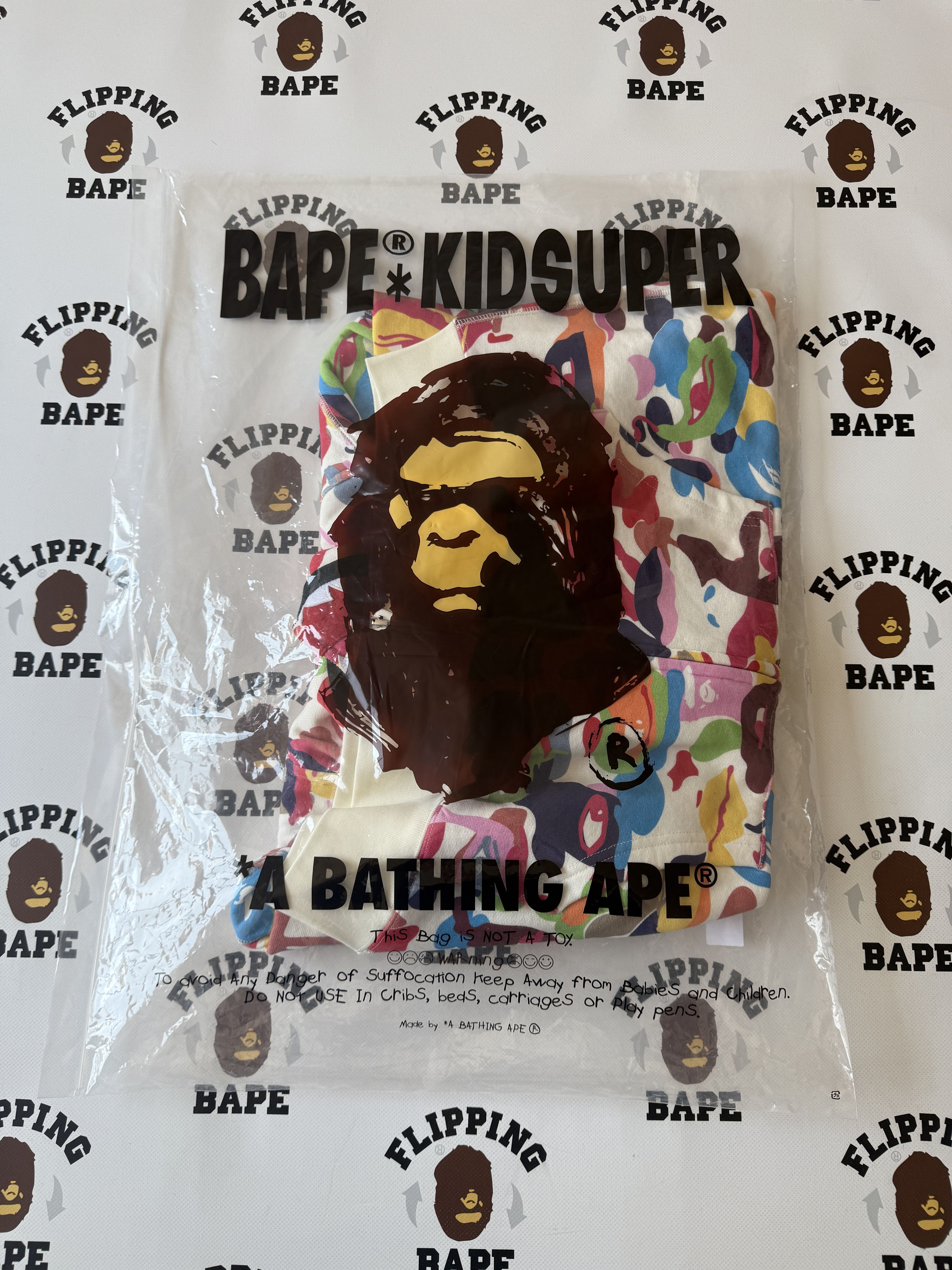 Bape × KidSuper BAPE X KIDSUPER CAMO SHARK FULL ZIP HOODIE Size US M / EU 48-50 / 2 - 18 Thumbnail