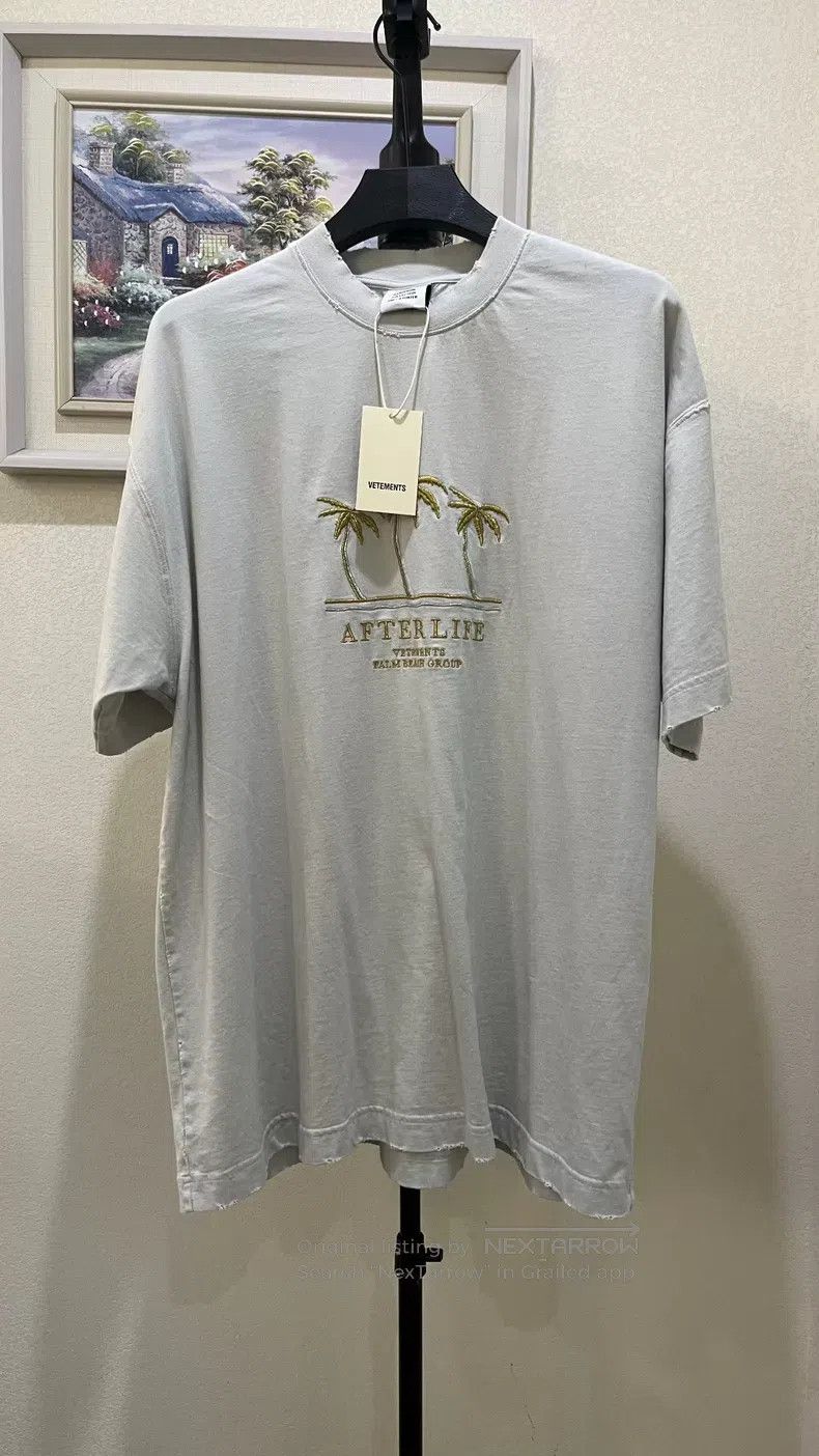 Vetements Vetements Palm Tree Embroidered Short Sleeve T-Shirt, XS S Size US XS / EU 42 / 0 - 1 Thumbnail