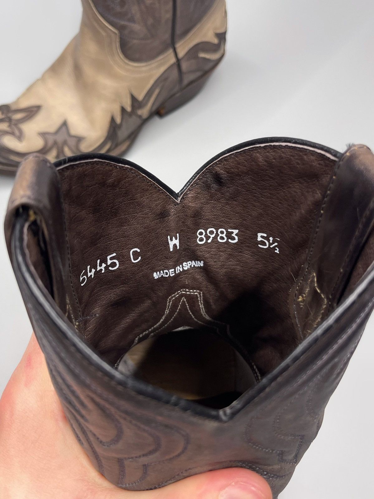 Cowboy Equipment × Sendra × Vintage RARE Sendra Western Cowboy Boots Size US 5.5 / EU 38 - 11 Thumbnail
