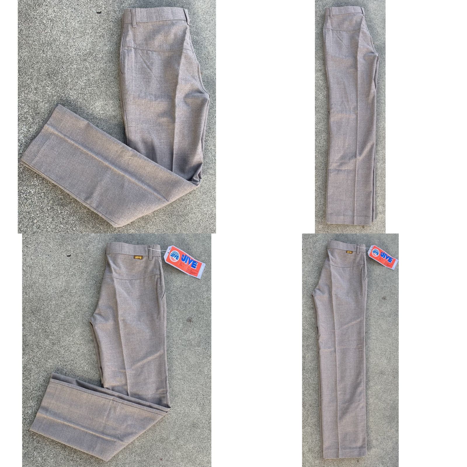 Vintage VINTAGE Jive Casualwear Pants 31 31 Waist 30.5 Inseam 31 Brown Polyester Viscose Unisex Adults 70s 1970s Snug Fitting Hippie Style Mens Womens Size 24" / US 00 / IT 34 - 9 Thumbnail