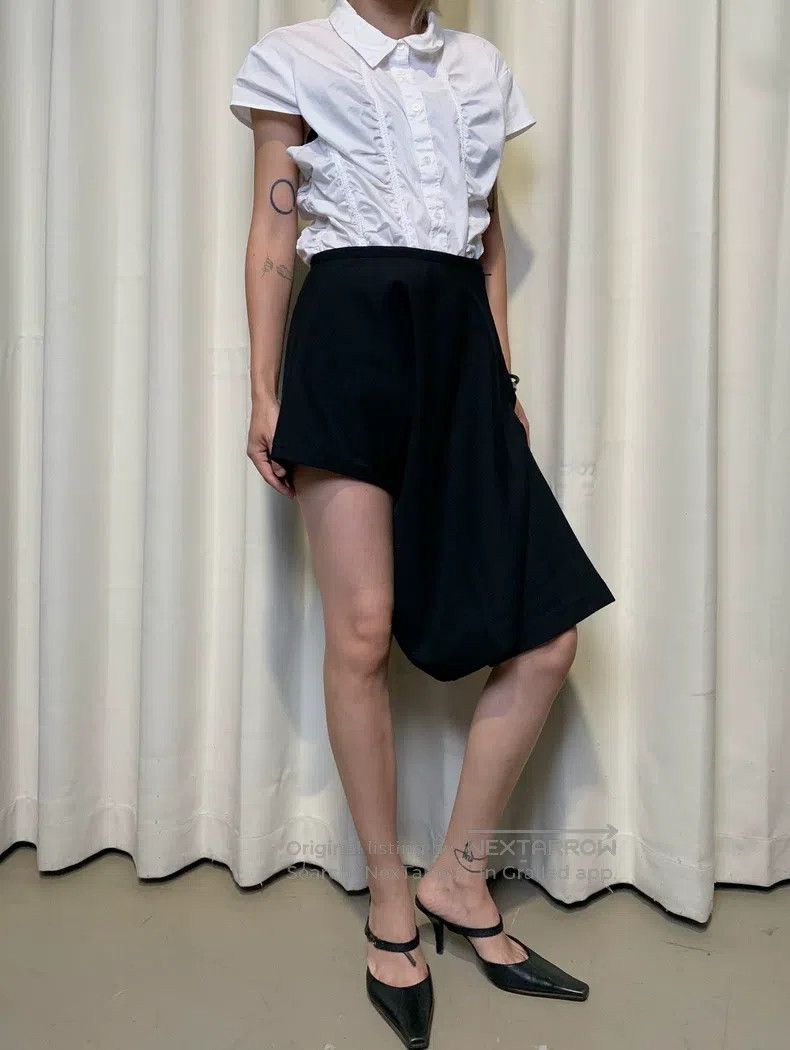Comme des Garcons Comme Des Garcons size S Distressed Wool Skirt Size 22" - 4 Thumbnail