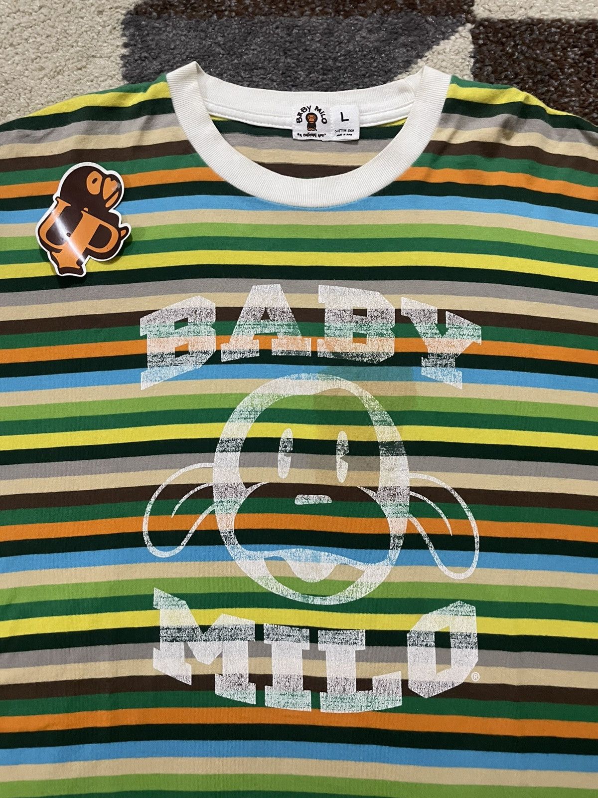 Bape Bape Baby Milo Striped LS Size US L / EU 52-54 / 3 - 5 Thumbnail