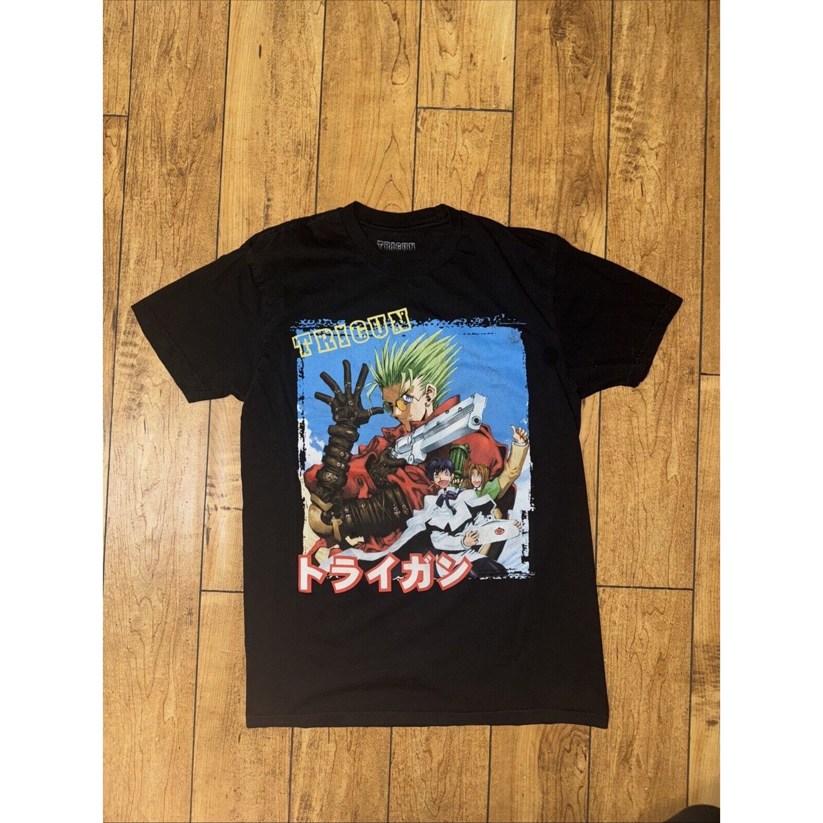 Japanese Brand × Vintage Funimation Trigun Anime T-Shirt Black Small 17x25 Size US M / EU 48-50 / 2 - 1 Thumbnail