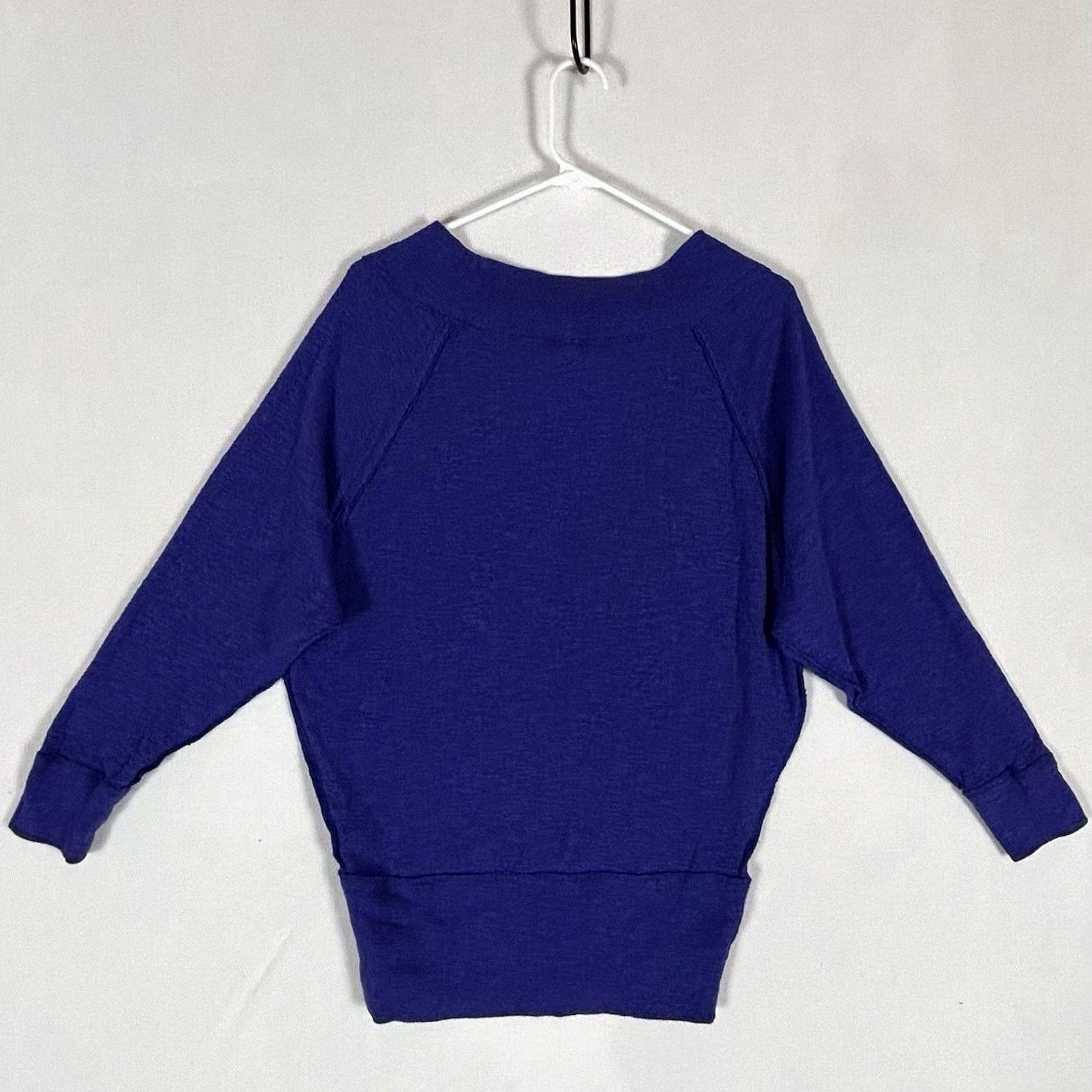 Vintage VINTAGE We The Free: Free People Wide Neck Sweater Womens XS Blue Long Sleeve Casual L/S Size XS / US 0-2 / IT 36-38 - 7 Thumbnail