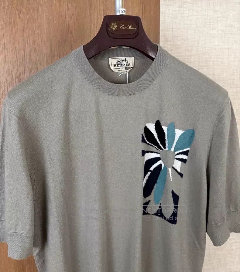 Hermes Hermes Daisy Knit Short Sleeve T-Shirt Size US XL / EU 56 / 4 - 2 Thumbnail
