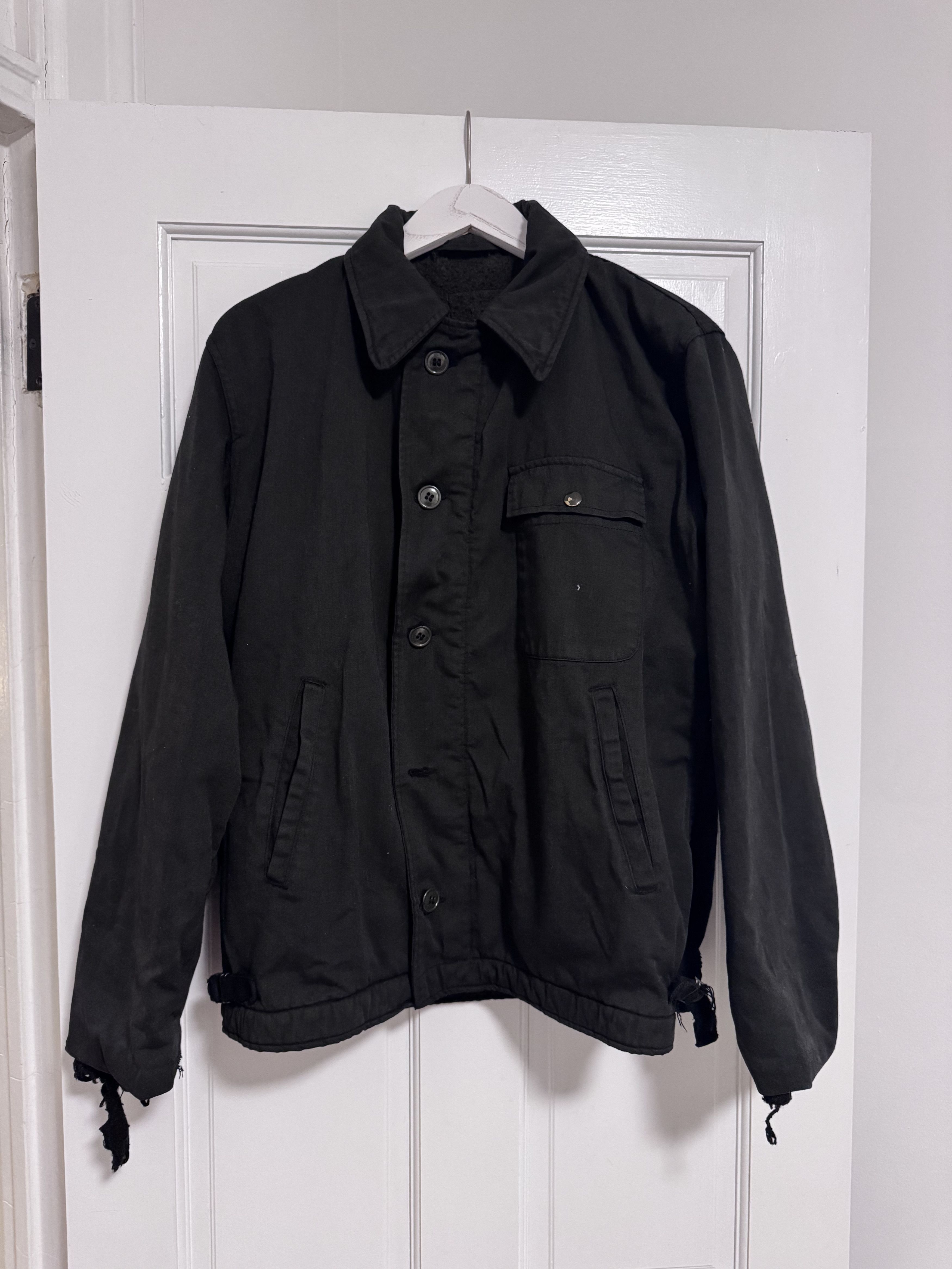 Vintage Distressed/Thrashed A2 Fleece-Lined Deck Jacket Overdyed Size US L / EU 52-54 / 3 - 6 Thumbnail