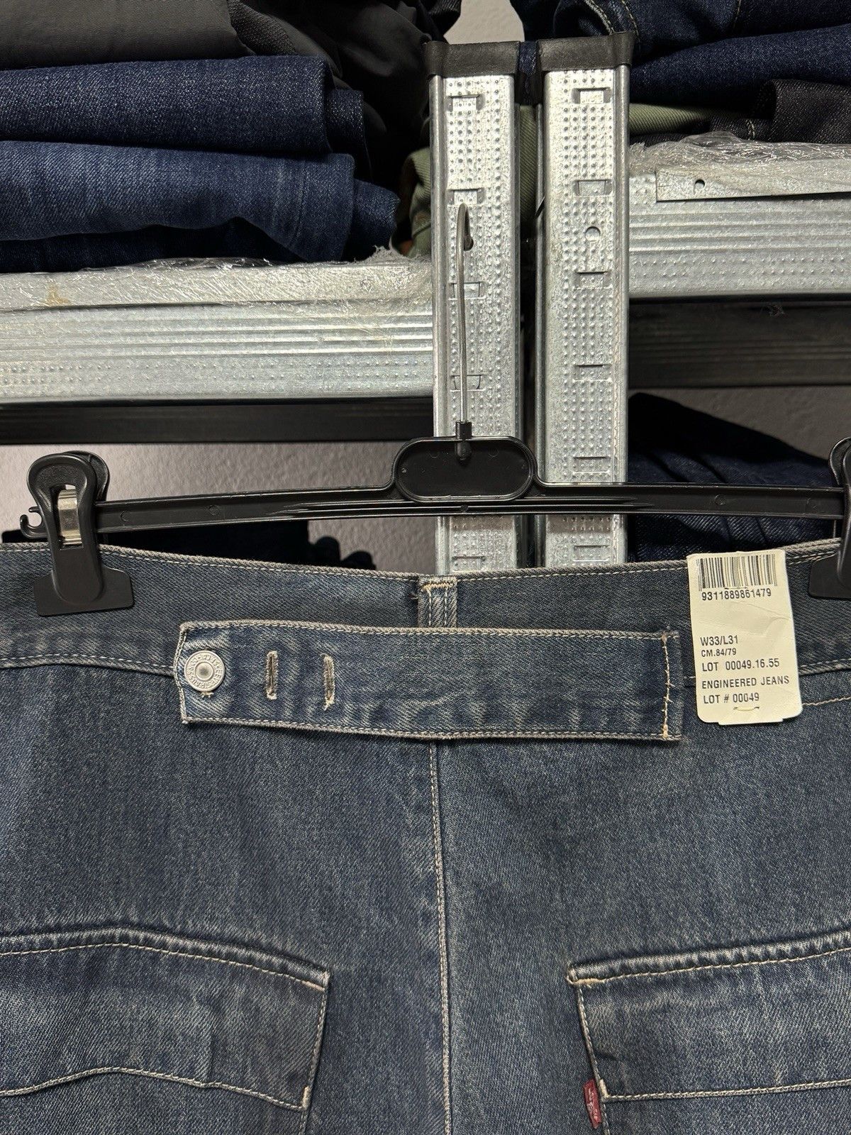 Levi's NWT Levi’s Engineered Jeans Mens Twisted Buckle Back Leg Zip Size US 33 - 6 Thumbnail