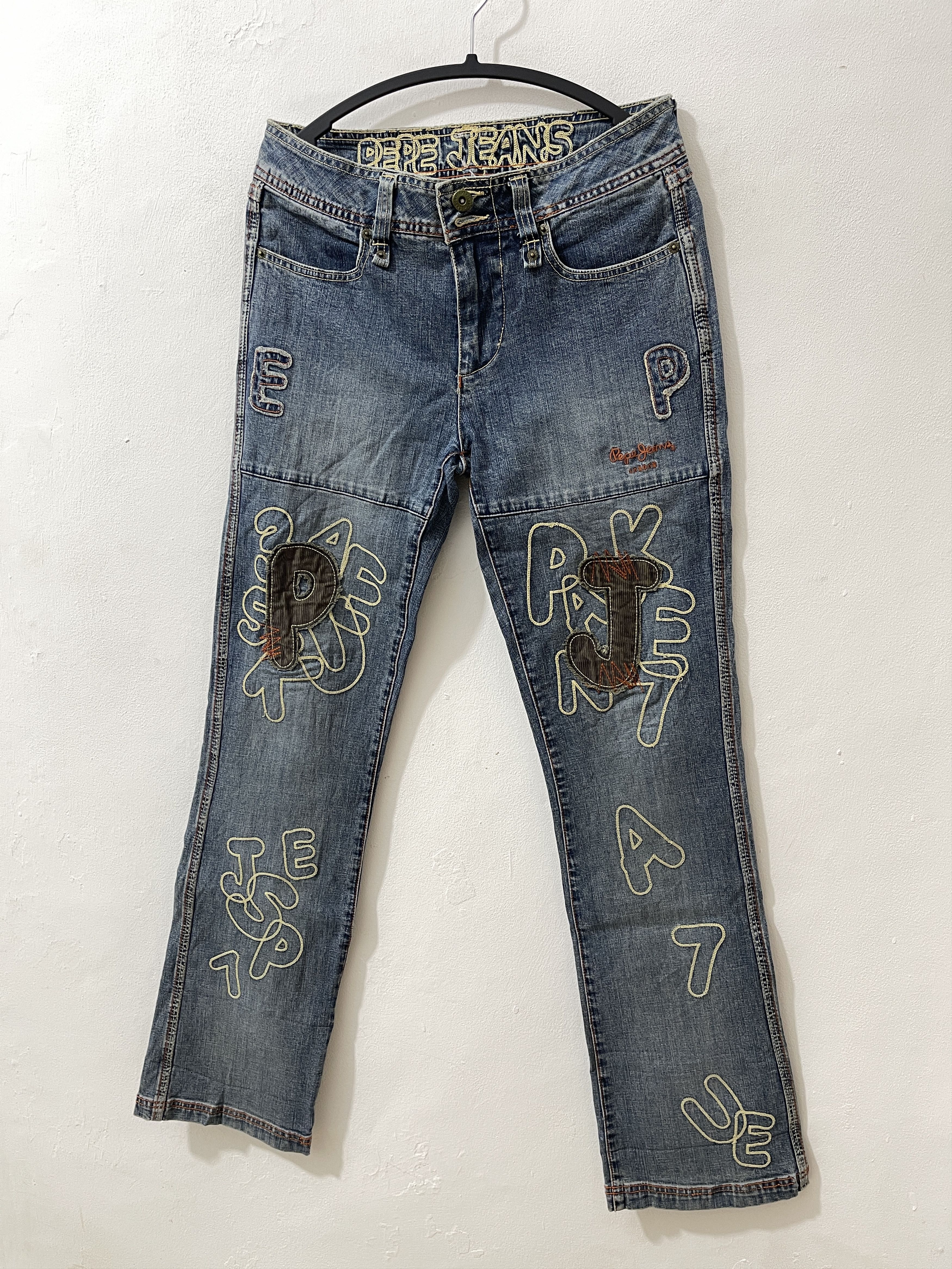 Pepe Jeans Pepe Jeans Archive Y2k Crazy Patchwork Pants Size US 29 - 2 Thumbnail