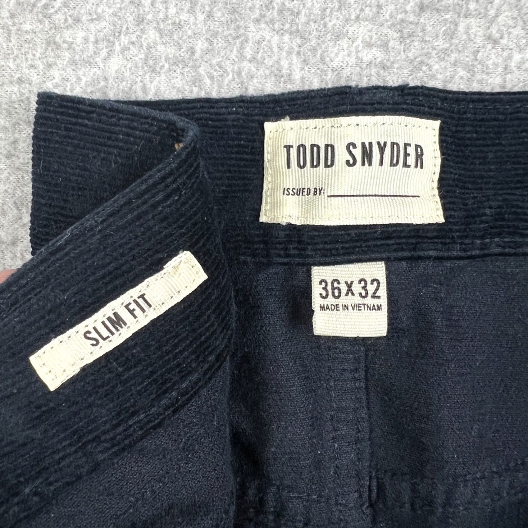 Todd Snyder Todd Snyder Stretch Corduroy Slim Fit Pants 36x32 Mens Blue Chino Huckberry Size US 36 / EU 52 - 3 Thumbnail