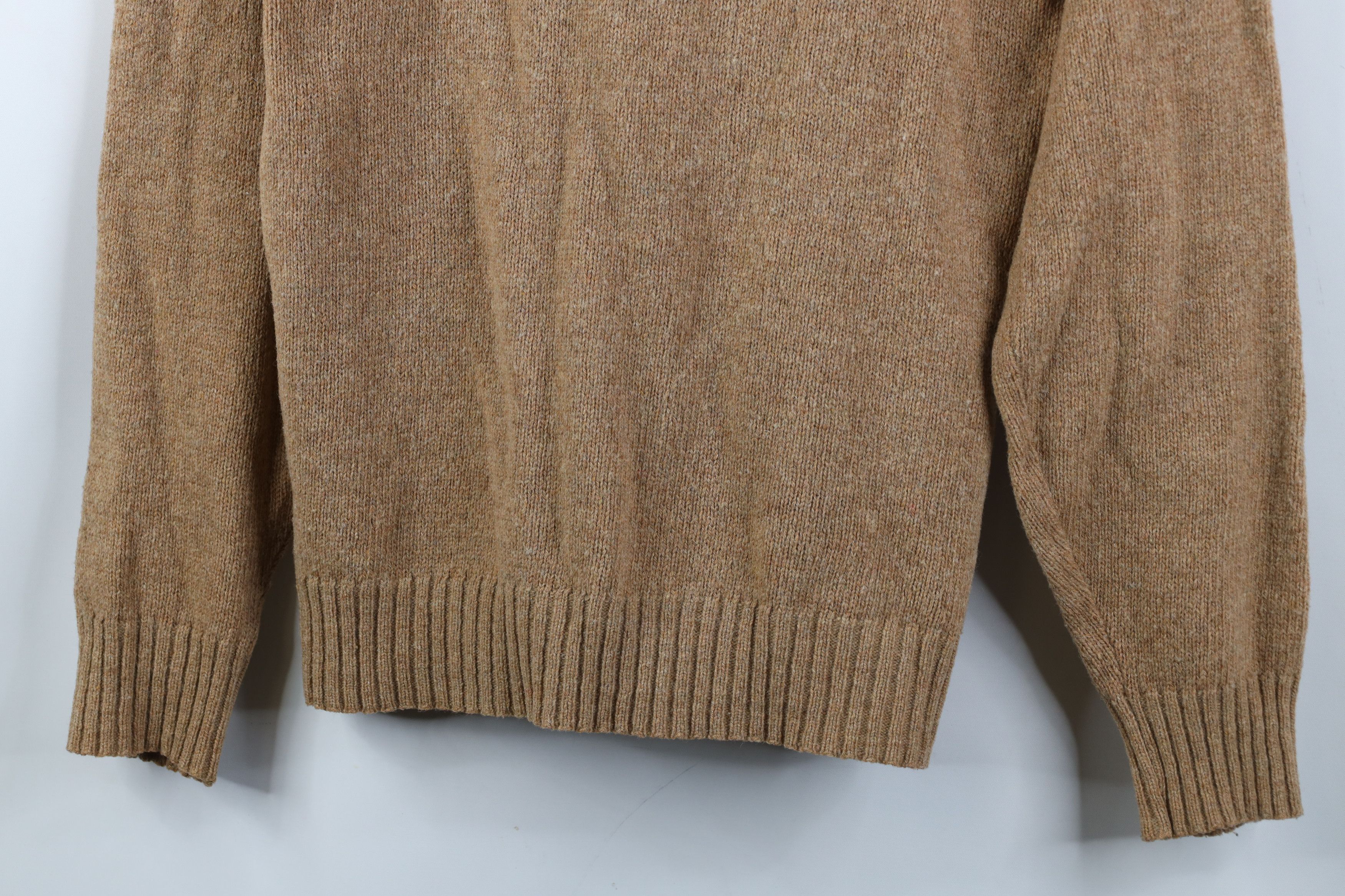 Vintage Vintage 70s Streetwear Wool Blend Crewneck Sweater Beige USA Size US L / EU 52-54 / 3 - 3 Thumbnail