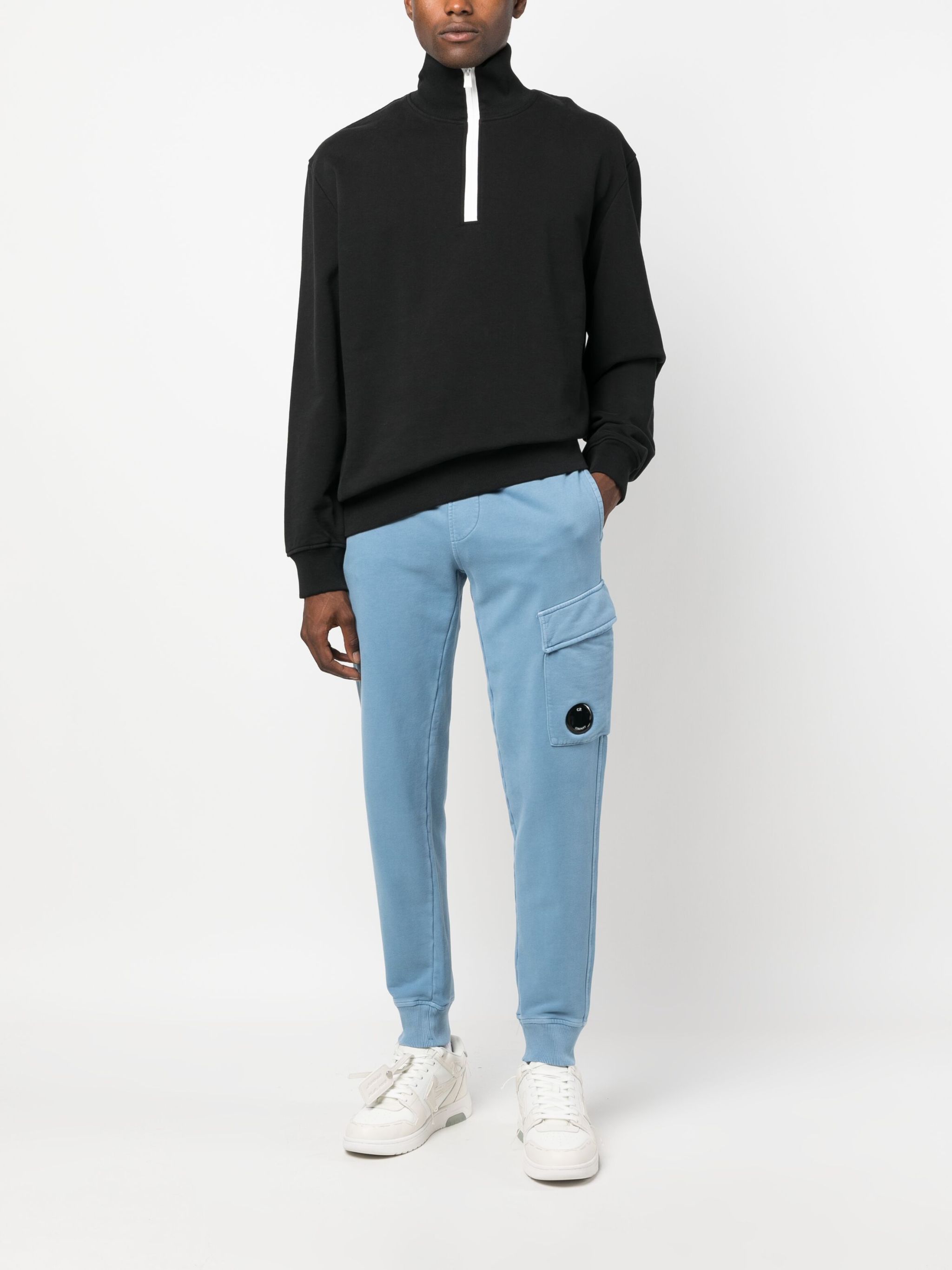 C.P. Company o1y1224 Logo Cargo Pant in Light Blue Size US 32 / EU 48 - 2 Thumbnail