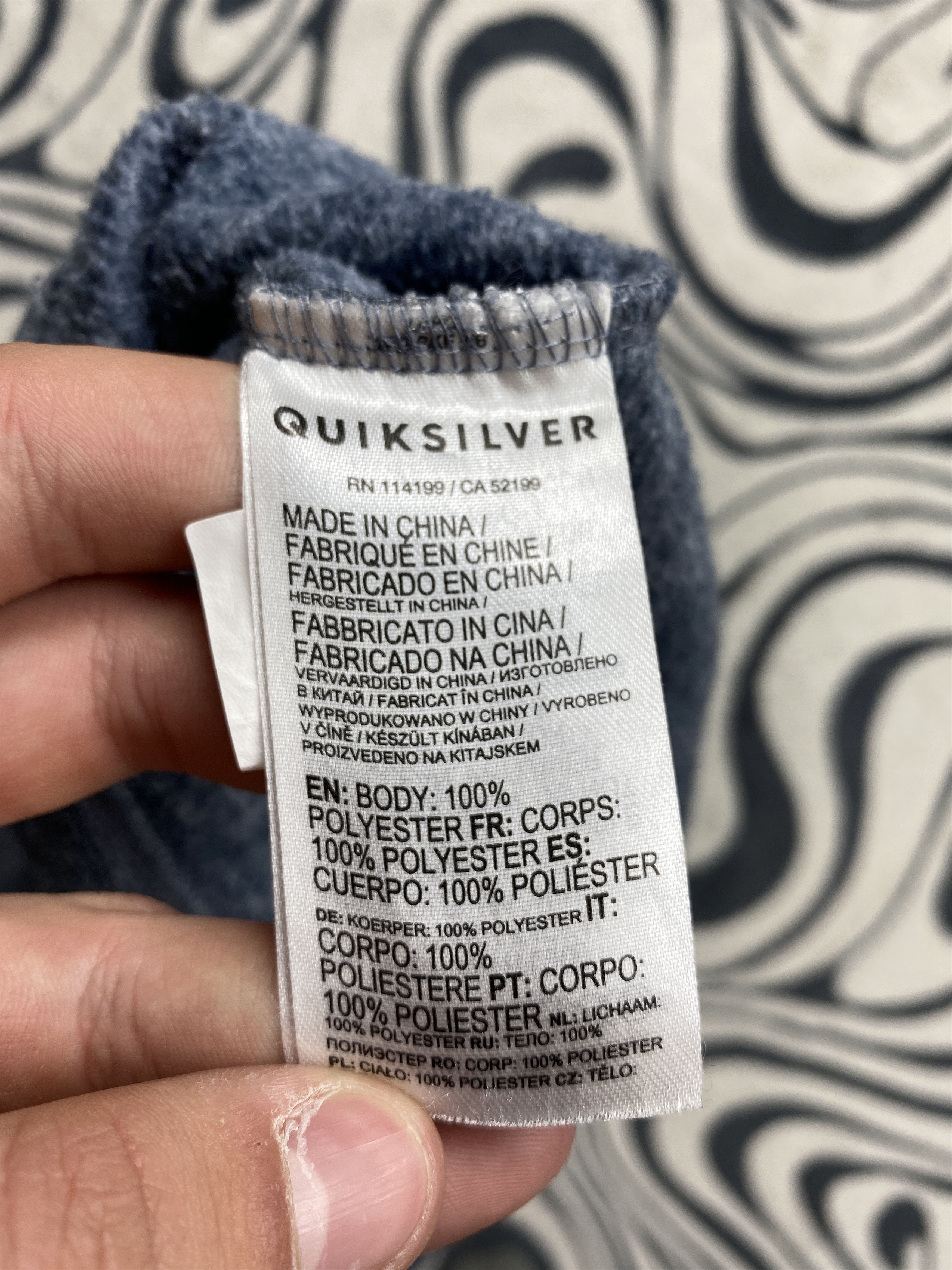 Quiksilver Quiksilver Vintage Mens Fleece Hoodie Size US L / EU 52-54 / 3 - 5 Thumbnail