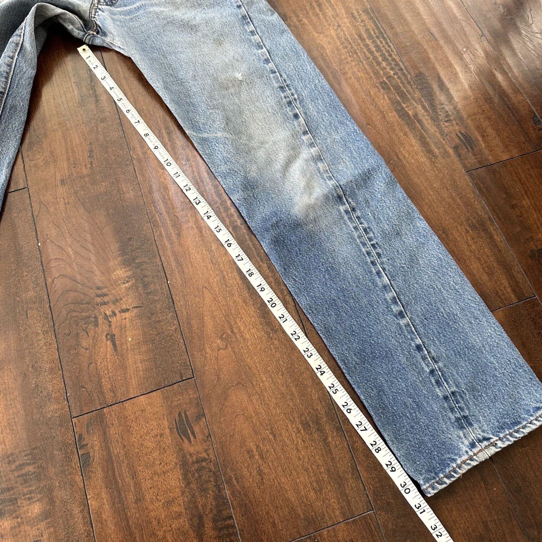 Levi's Vintage Levi's 501 Jeans Men Adult Regular Medium Blue 80s Redline Selvedge 70s Straight Fit Denim Size US 28 / EU 44 - 4 Thumbnail