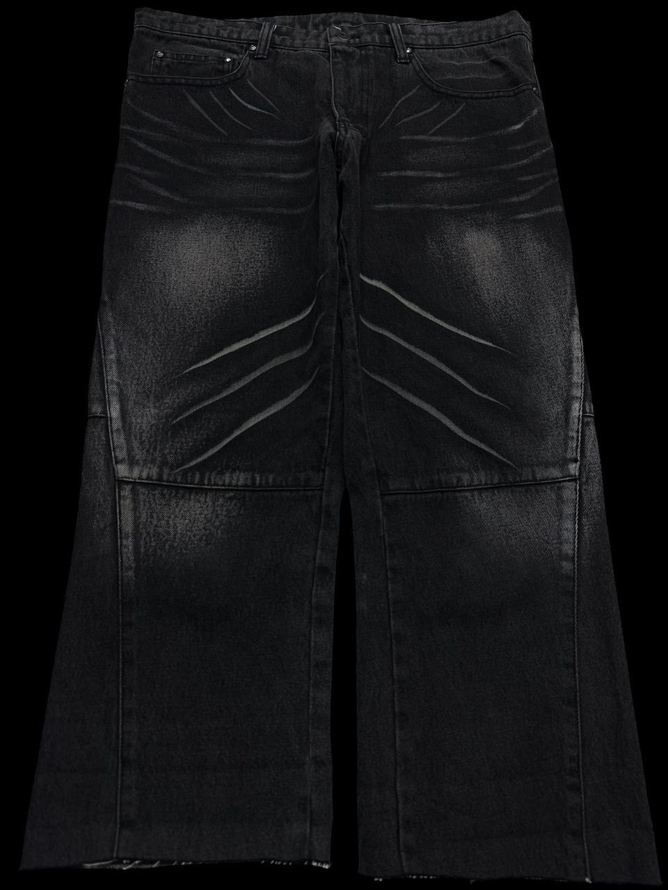 If Six Was Nine 💥Insane💥90’s Style 🇯🇵 ELLE Homme Clawmark Jorts/Cropped Jean Size US 33 - 1 Thumbnail
