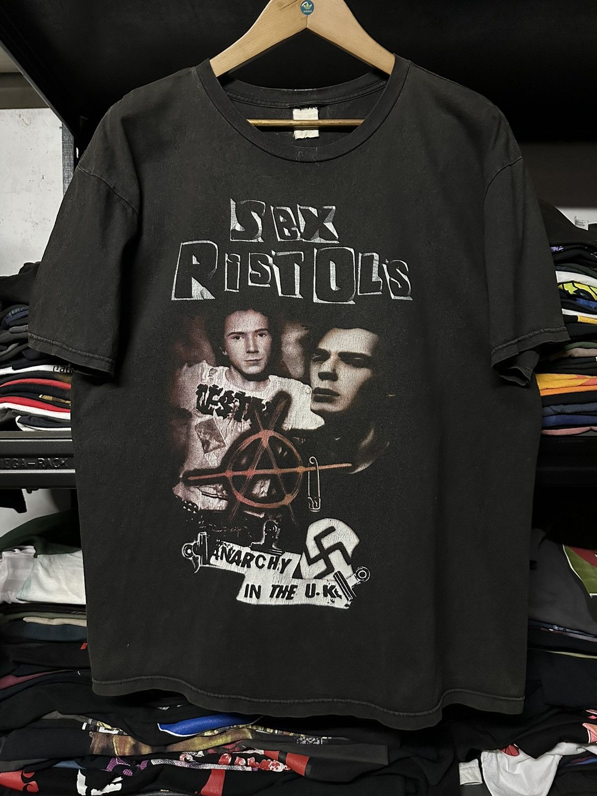 Band Tees Vintage Sex Pistols Punk Not Dead Sun Faded Tee Size US XL / EU 56 / 4 - 1 Thumbnail