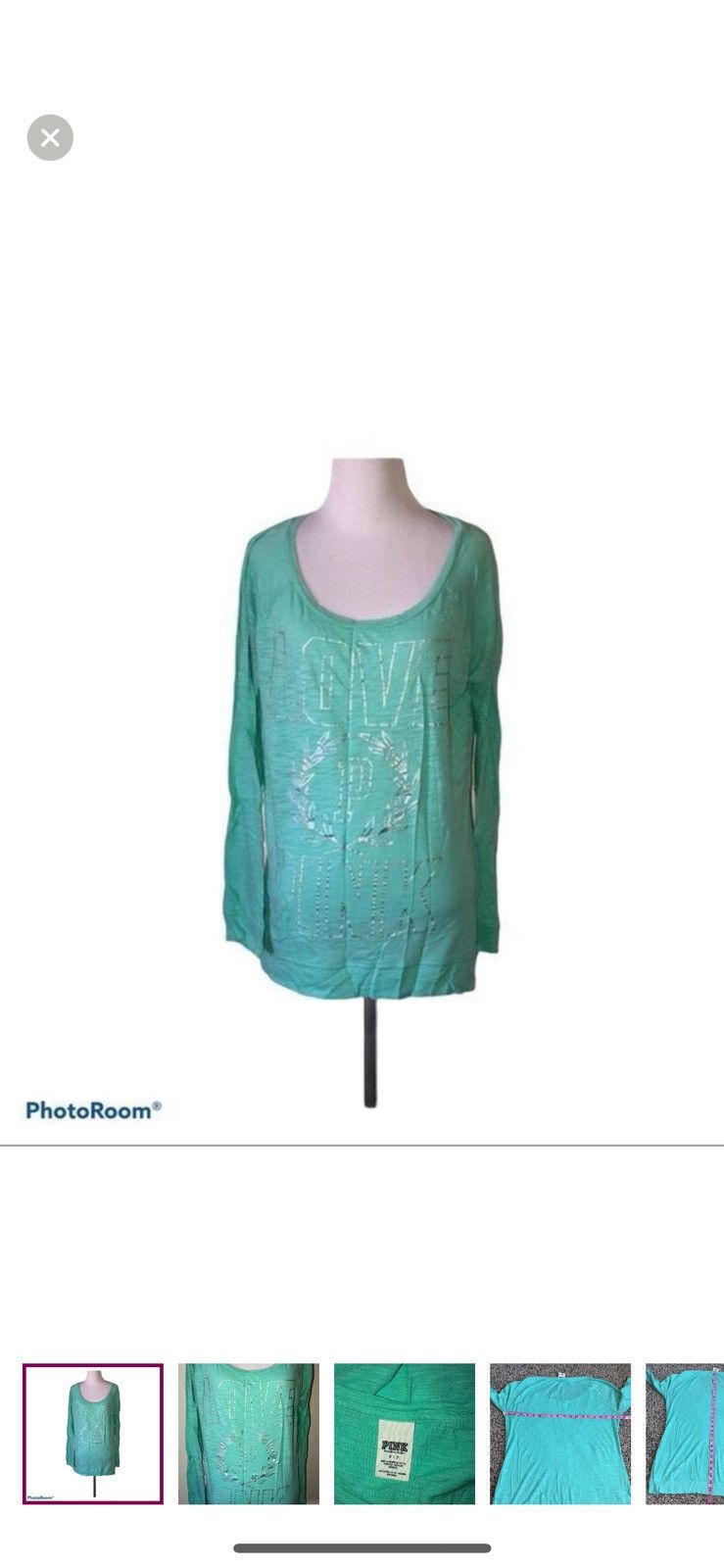 Victoria's Secret Pink Victoria’s Secret small logo long sleeve tee Size S / US 4 / IT 40 - 1 Thumbnail