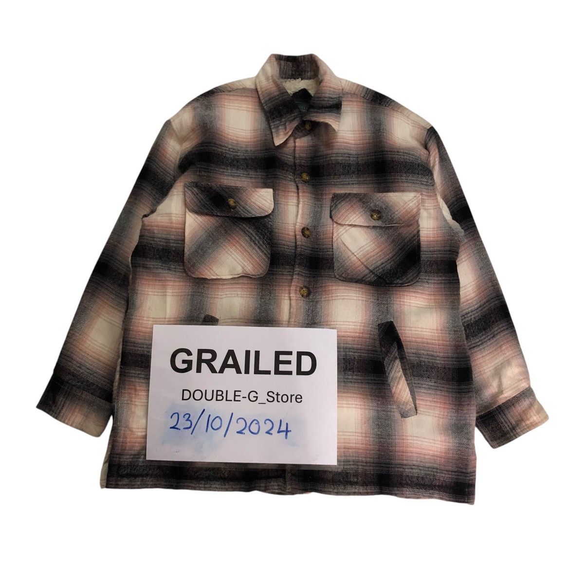 Japanese Brand 📌Vintage Chore Work Flannel Jacket Button Bayleaf Size US M / EU 48-50 / 2 - 1 Thumbnail