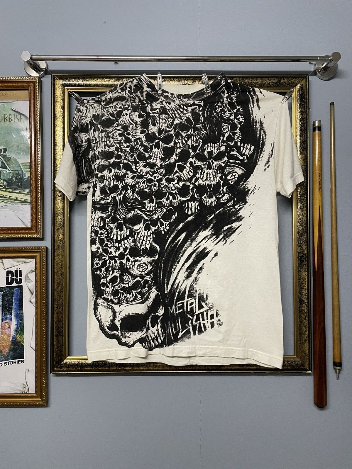 Designer × Japanese Brand × Vintage Vintage 1990s Designer Metal Mulisha Skull Tattoo Tshirt Size US S / EU 44-46 / 1 - 1 Thumbnail