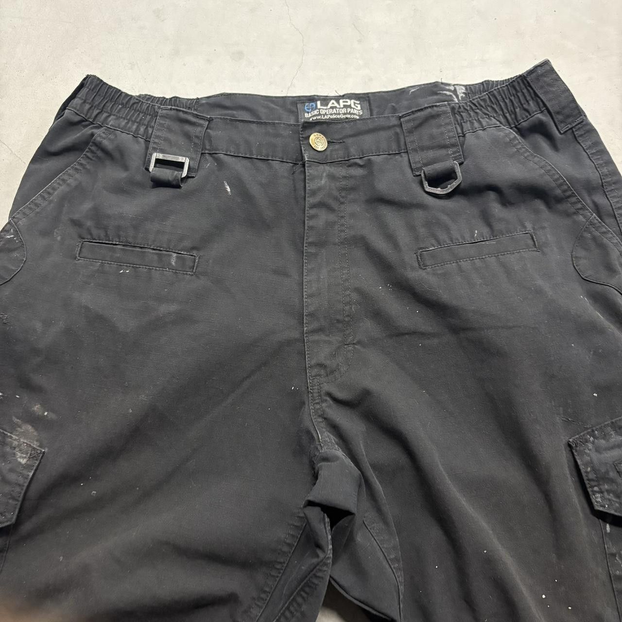 Vintage Crazy Vintage Y2K/2000s Baggy Paint Splatter LAPG Black Streetwear Style Cargo Pants! Size US 38 / EU 54 - 4 Thumbnail