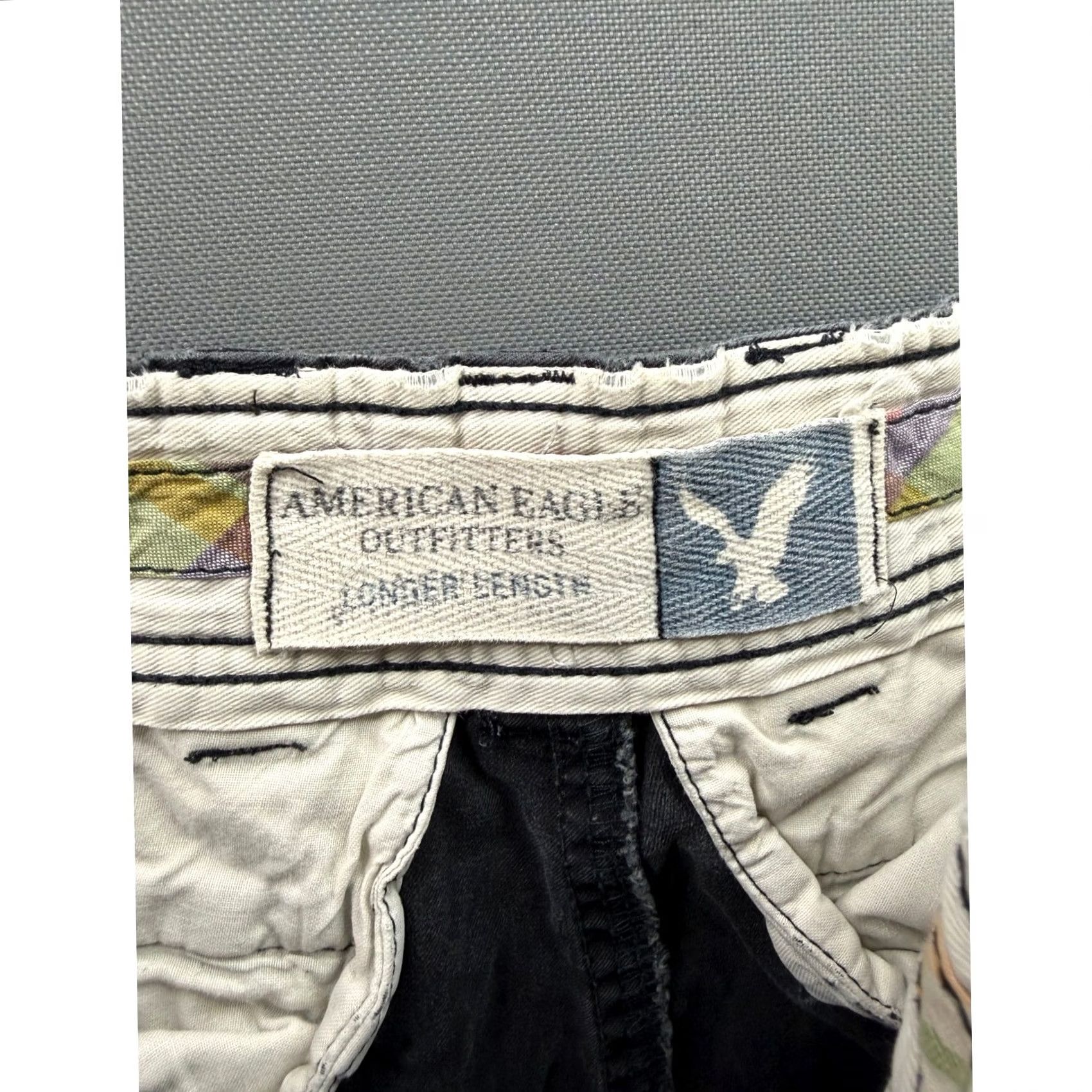American Eagle Outfitters American Eagle Outfitters Longer Length Shorts Mens Grey Faded Raw Hem 30 Size US 30 / EU 46 - 5 Thumbnail