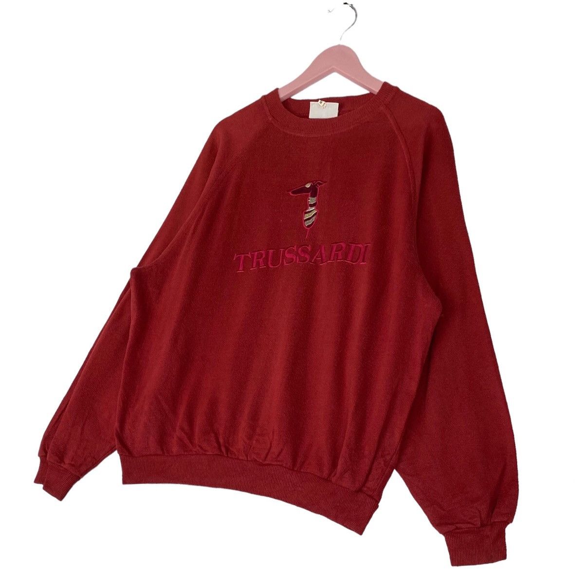 Trussardi × Vintage Vintage 90s Trussardi Sweatshirt Crewneck Size US L / EU 52-54 / 3 - 2 Thumbnail