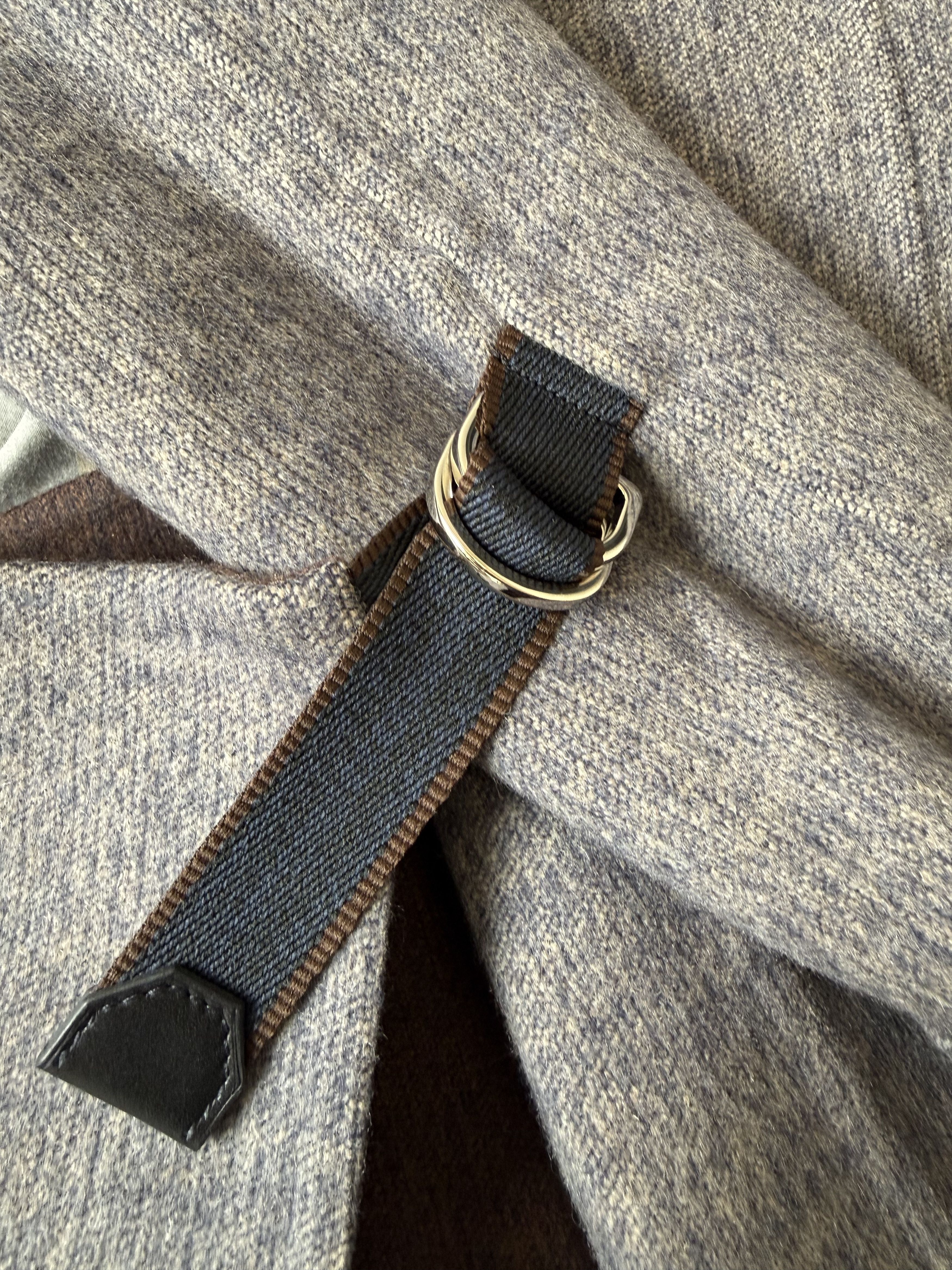 Hermes Hermes Grey Mélange Double Faced Cashmere Belted Coat Size S / US 4 / IT 40 - 11 Thumbnail