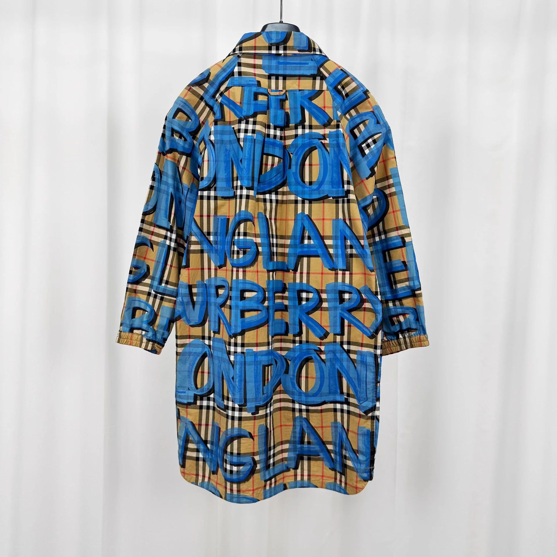 Burberry Burberry Blue Graffiti Check Shirt Dress 12Y 99 New Size XXS / US 00 / IT 34 - 2 Thumbnail