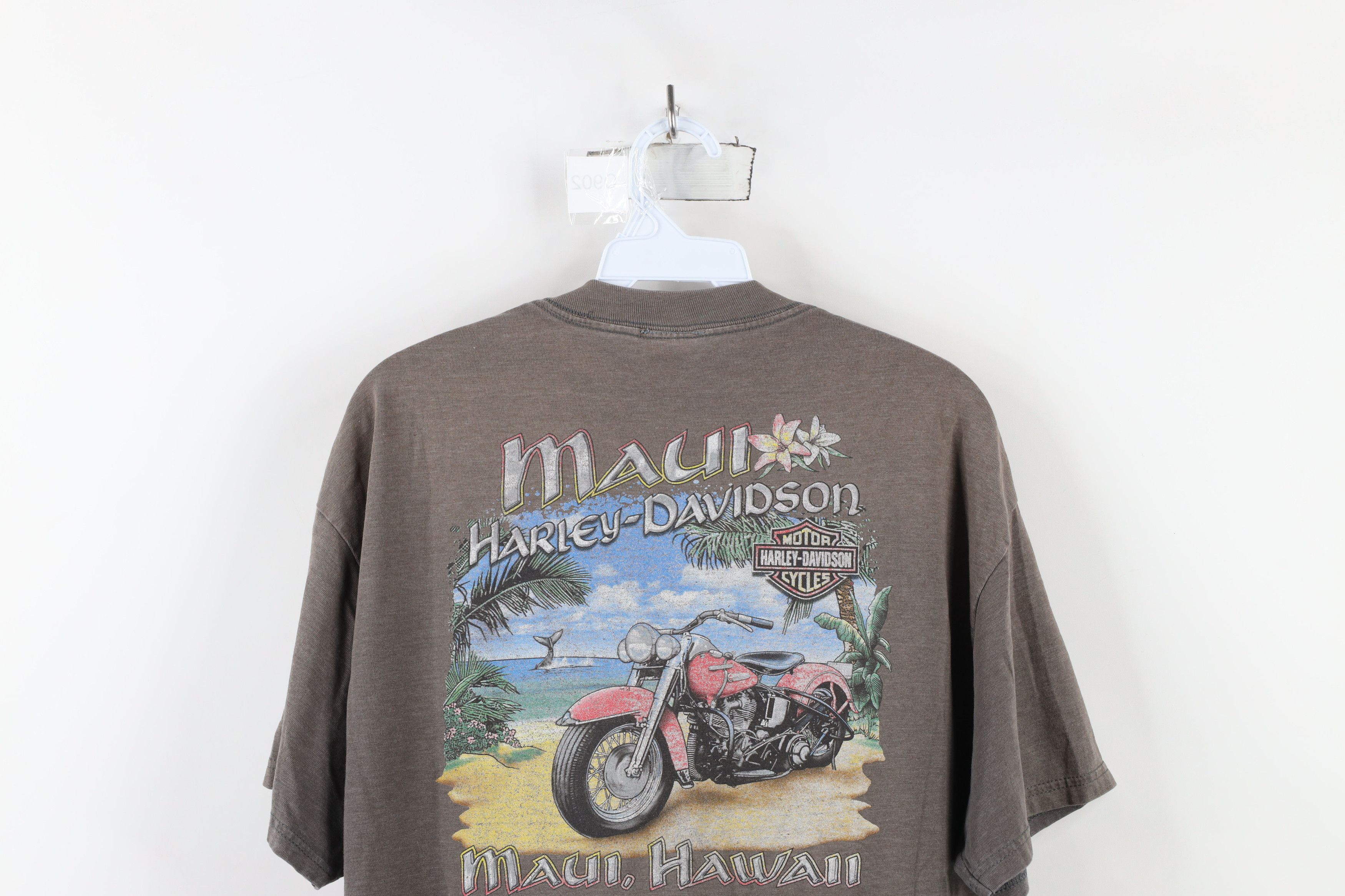 Harley Davidson × Vintage Vintage Y2K 2001 Harley Davidson Thin Soft Maui T-Shirt Size US L / EU 52-54 / 3 - 14 Thumbnail