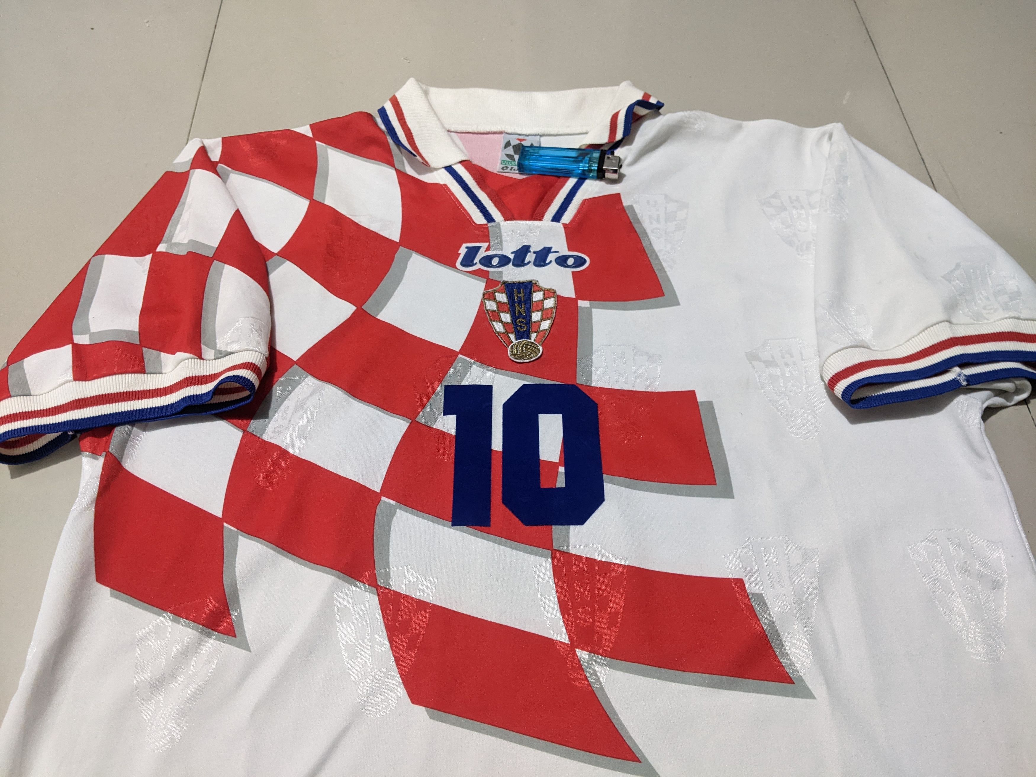 Lotto Sport Croatia home 1998 BOBAN Jersey football shirt Size US XL / EU 56 / 4 - 4 Thumbnail