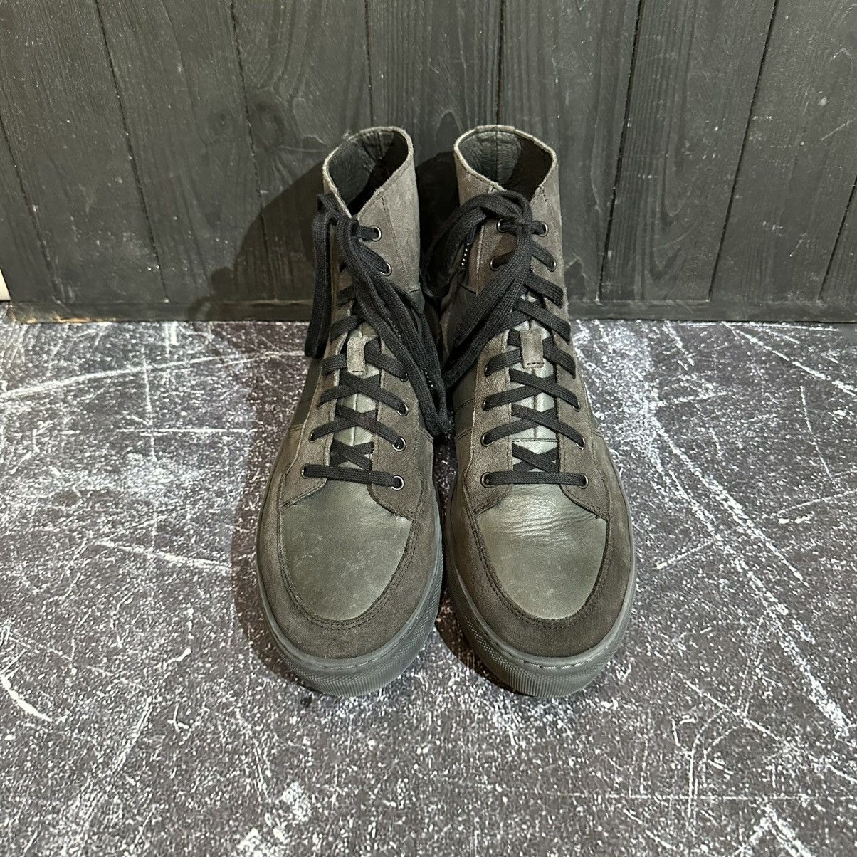 Allsaints ALL SAINTS - Men’s Leather Hi-Top Sneakers Size 44 Size US 10 / EU 43 - 6 Thumbnail