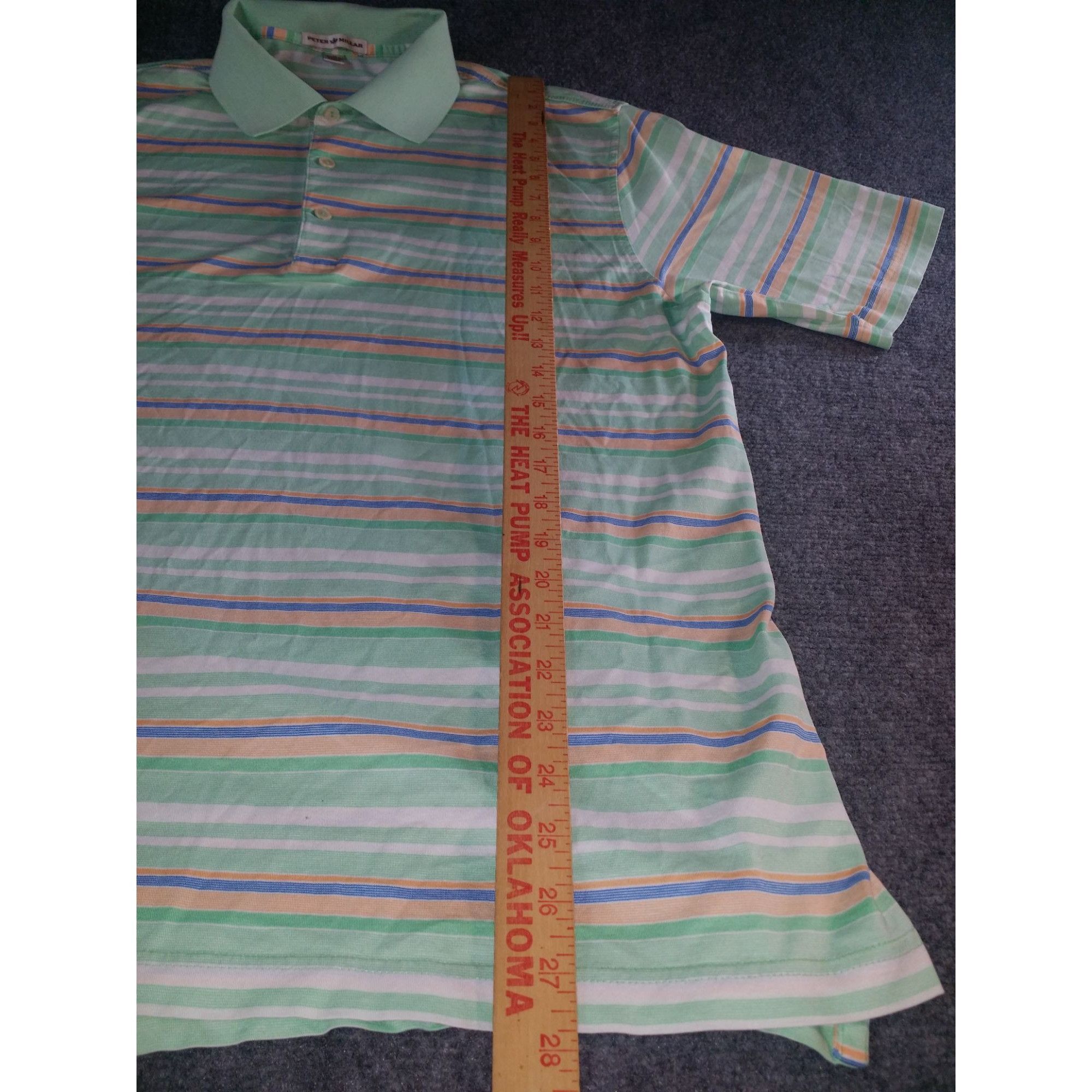 Peter Millar Peter Millar Polo Men Sz M Striped Cotton Golf Casual Sports Size US M / EU 48-50 / 2 - 4 Thumbnail