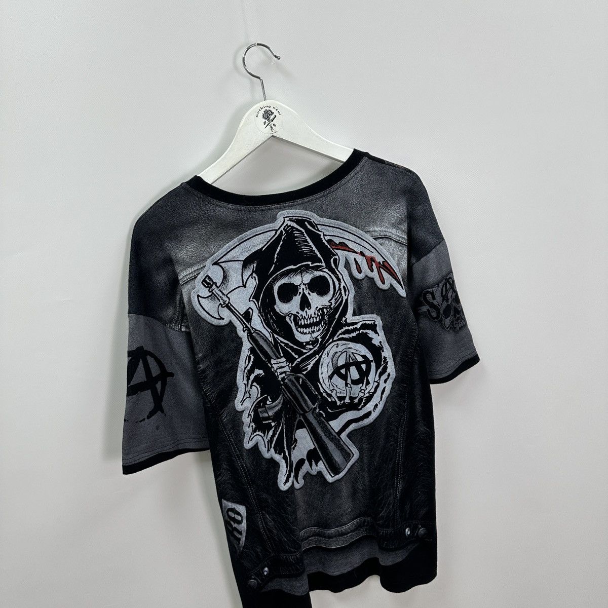 Other Rare Sons Of Anarchy AOP tee Tv Series Mayhem y2k og hype Size US XL / EU 56 / 4 - 5 Thumbnail